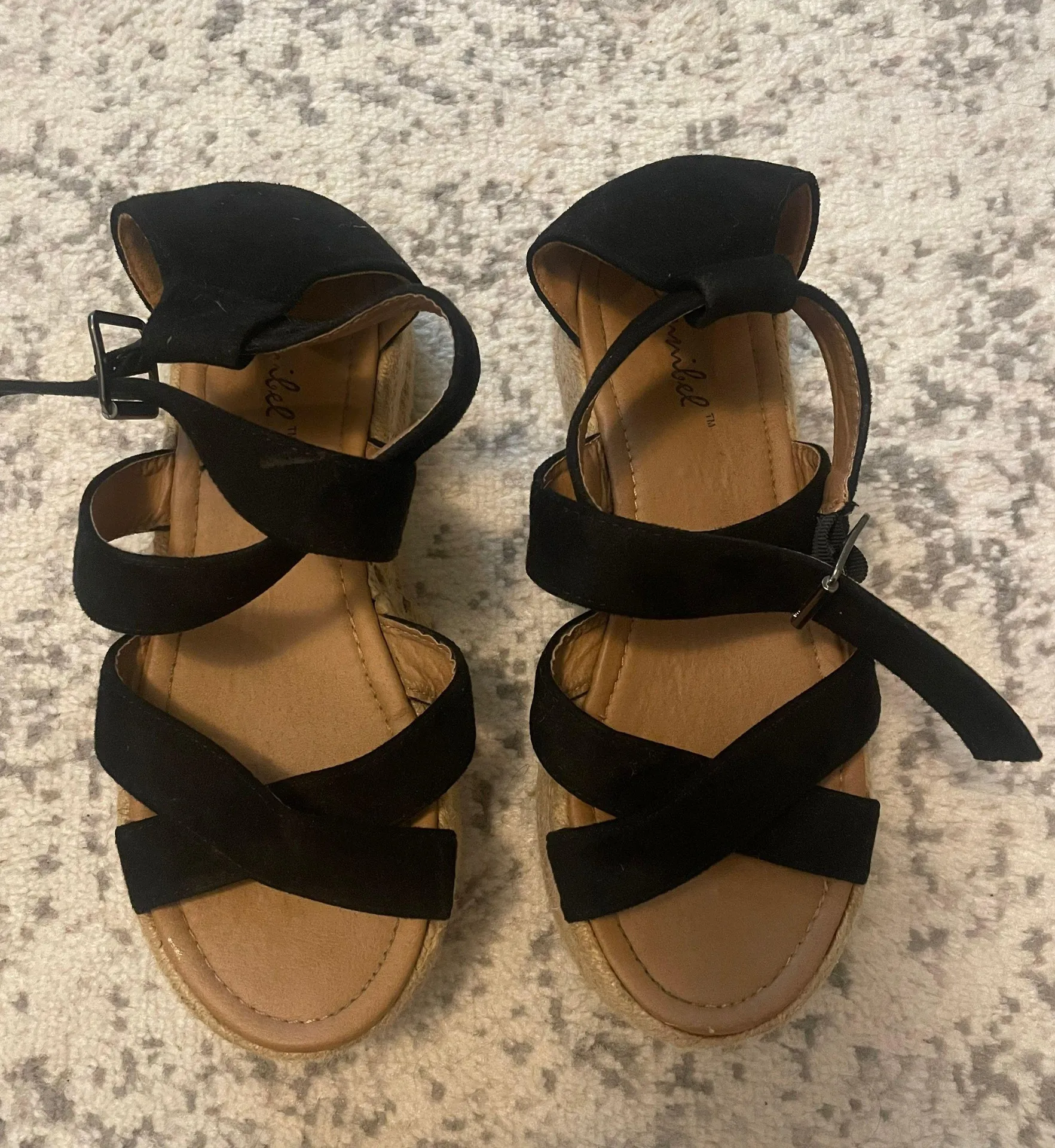 Black Double Strap Espadrilles - Image 2