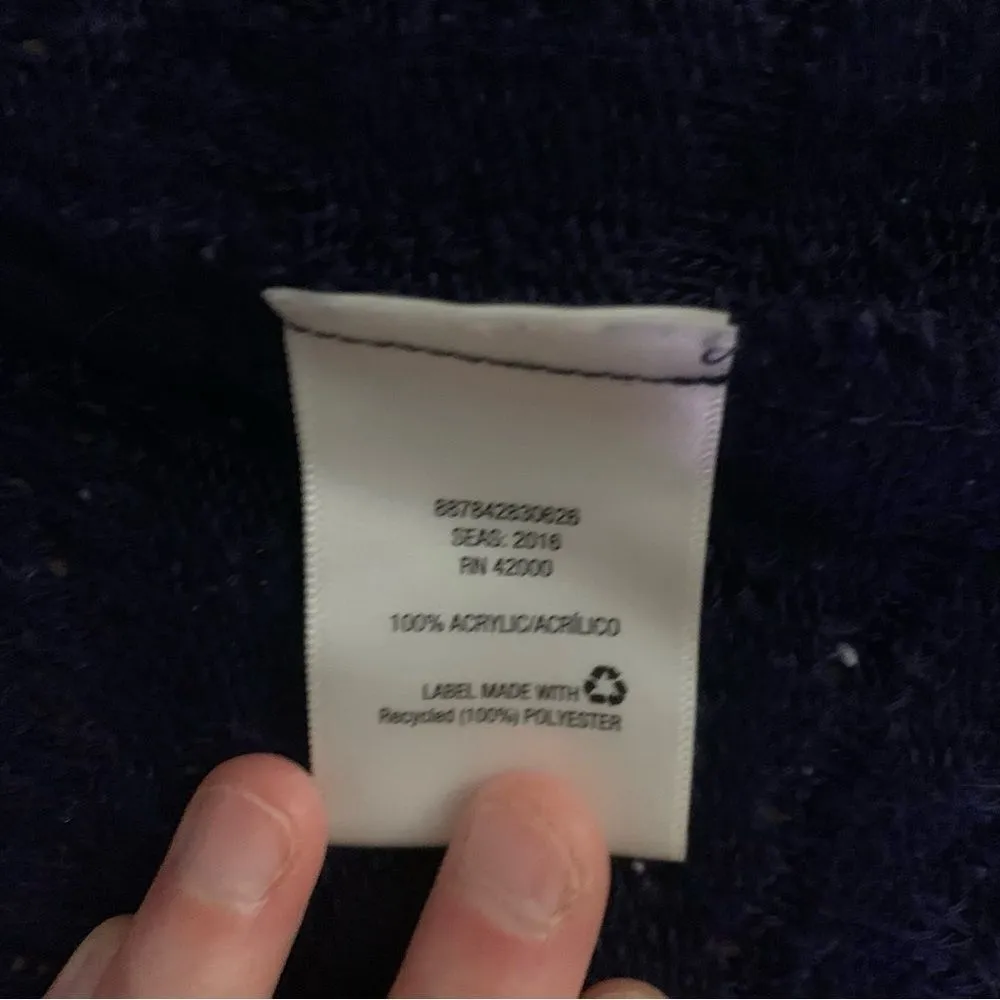 Basic Editions Navy Cardigan Size Medium - Image 5