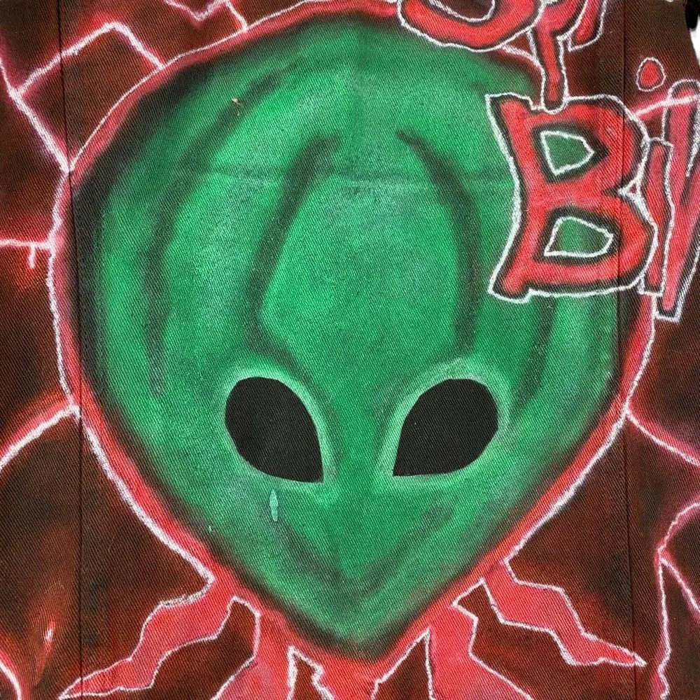 PacSun  Custom Graphic Jean Jacket - Image 11