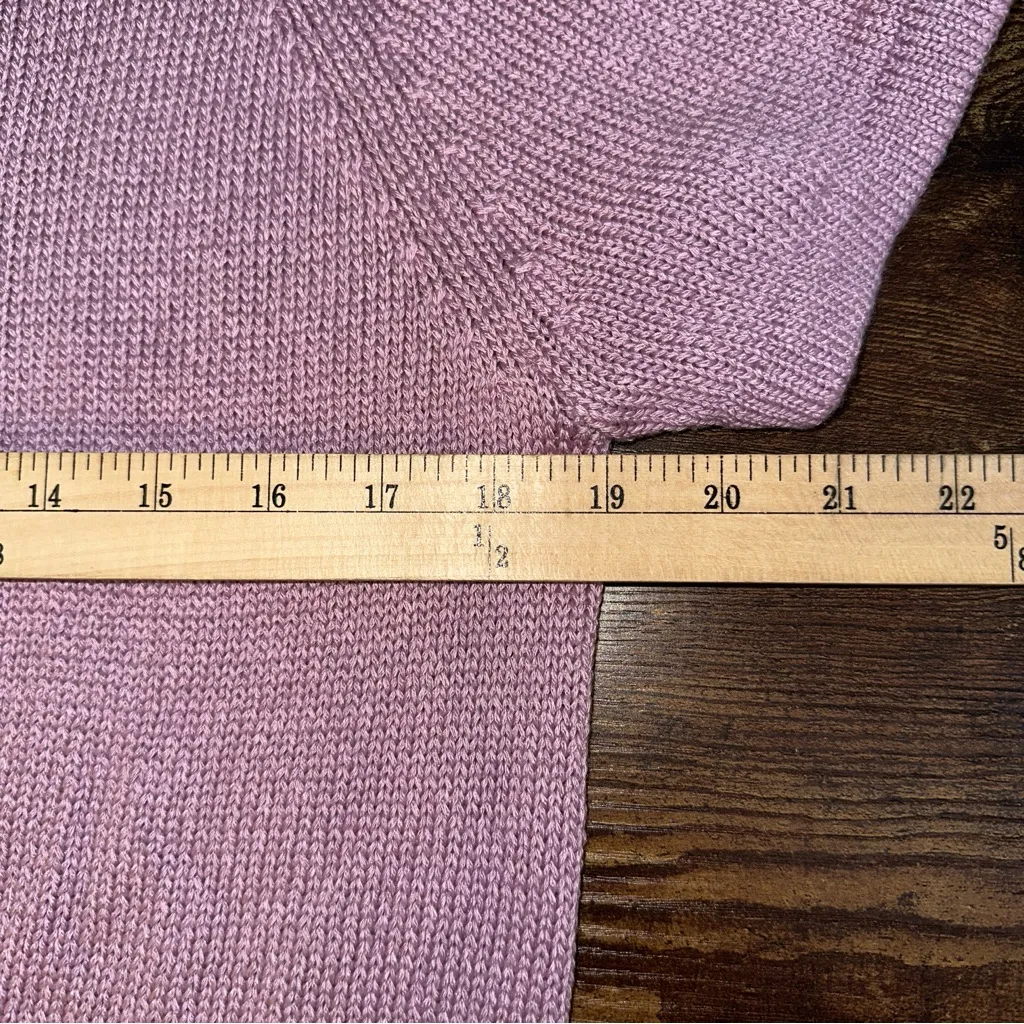 Croft & Barrow Sweater Women's XL Lavender Herb Open Front Cardigan NEW - Image 5