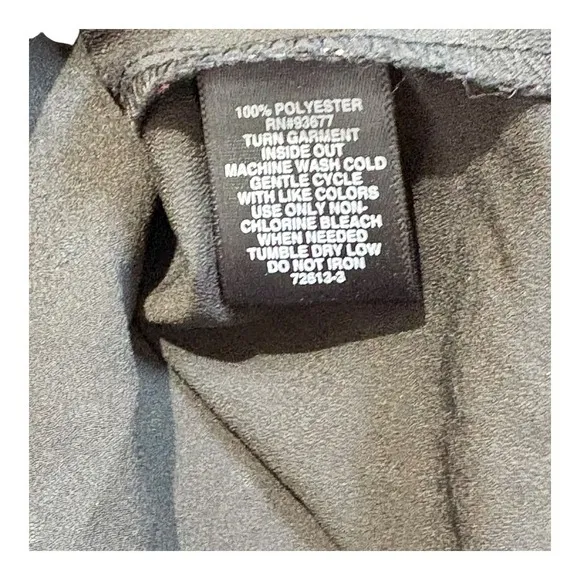 Ryegrass Blouse Ruffle Mock Neck Long Sleeve‎ Gold Dot Black Women Plus Size XXL - Image 9