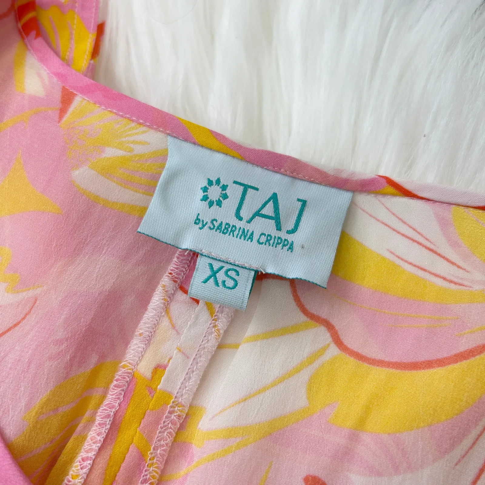 TAJ SABRINA CRIPPA Jumpsuit Womens Size XS Resortwear Luxury Vacation Beach Trip Pink - Image 11