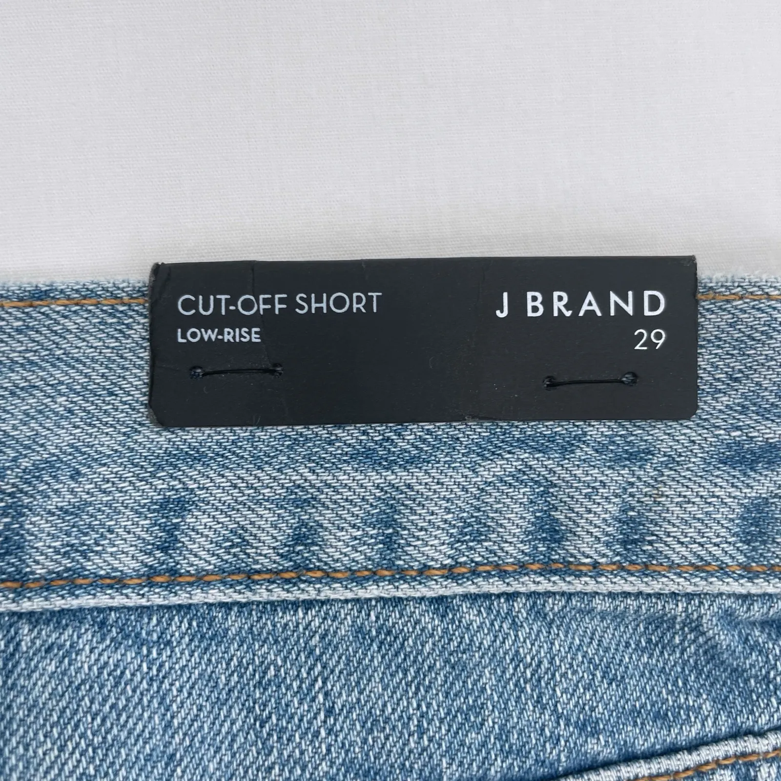 J Brand Denim Cut Off Low Rise Over Blue Jean Shorts Raw Distressed Size 29 NEW - Image 5
