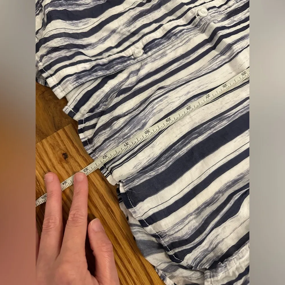 Bella Dahl size Small blue and white dress - Image 11