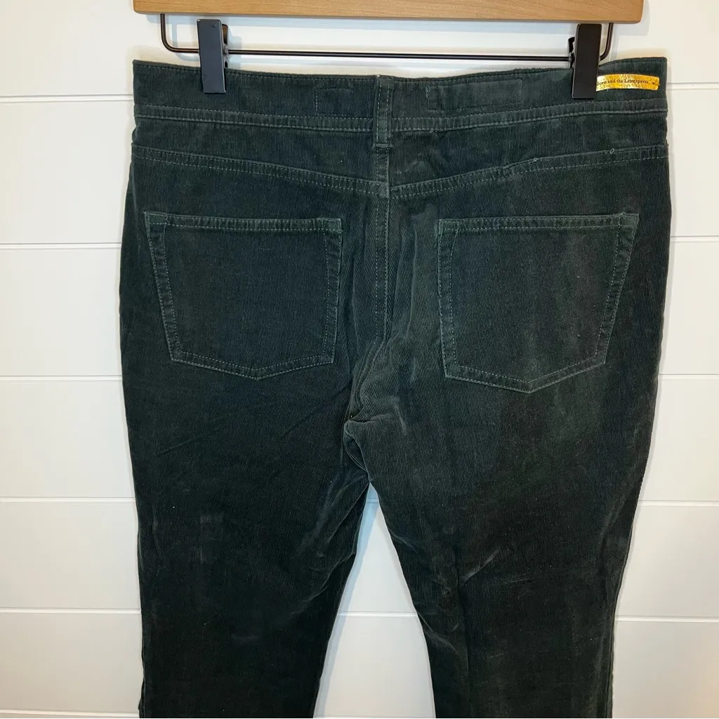 Pilcro Anthropologie Dark Green Corduroy Pants Size 28 ClassicCore Chic - Image 7