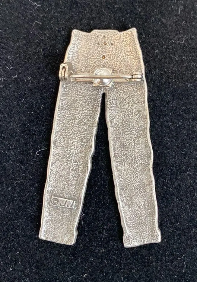 J. J. Jonette Rhinestone Pants Brooch - Image 2