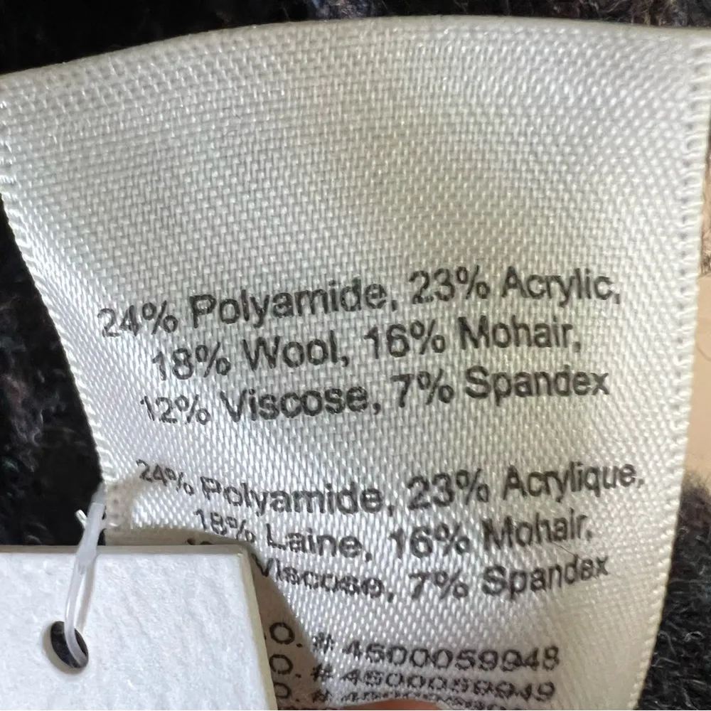 Aritzia Wilfred Long Line Open Front Sweater Cardigan Wool/Mohair Sz XS Dunkirk - Image 9