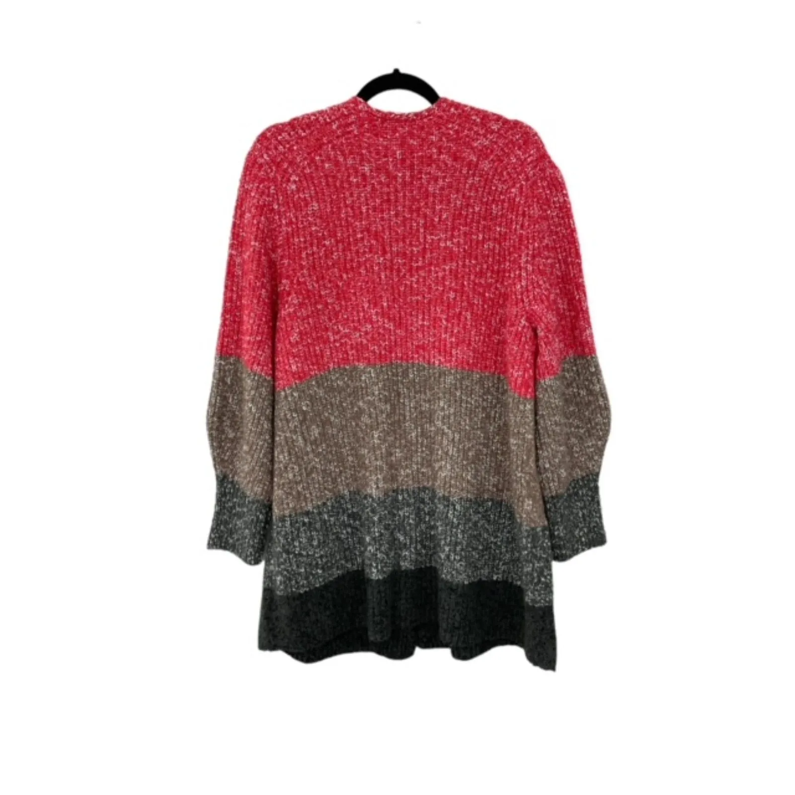 NWT Nic+Zoe Warm Ember Colorblock Stripe Knit Button Front Cardigan Sweater XXL - Image 4