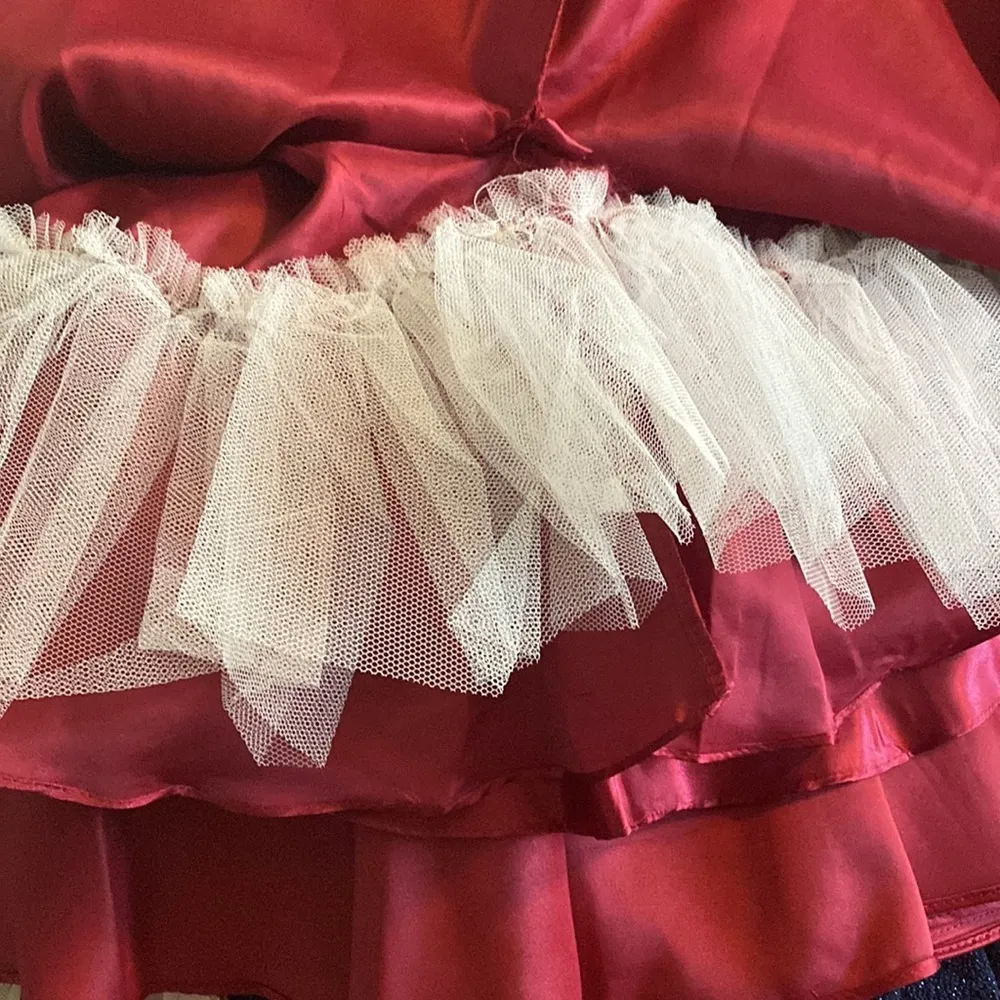 Dancing Queen NEW XS Spaghetti Straps Burgundy Lace Bodice Short Dress w/pocket - Image 12