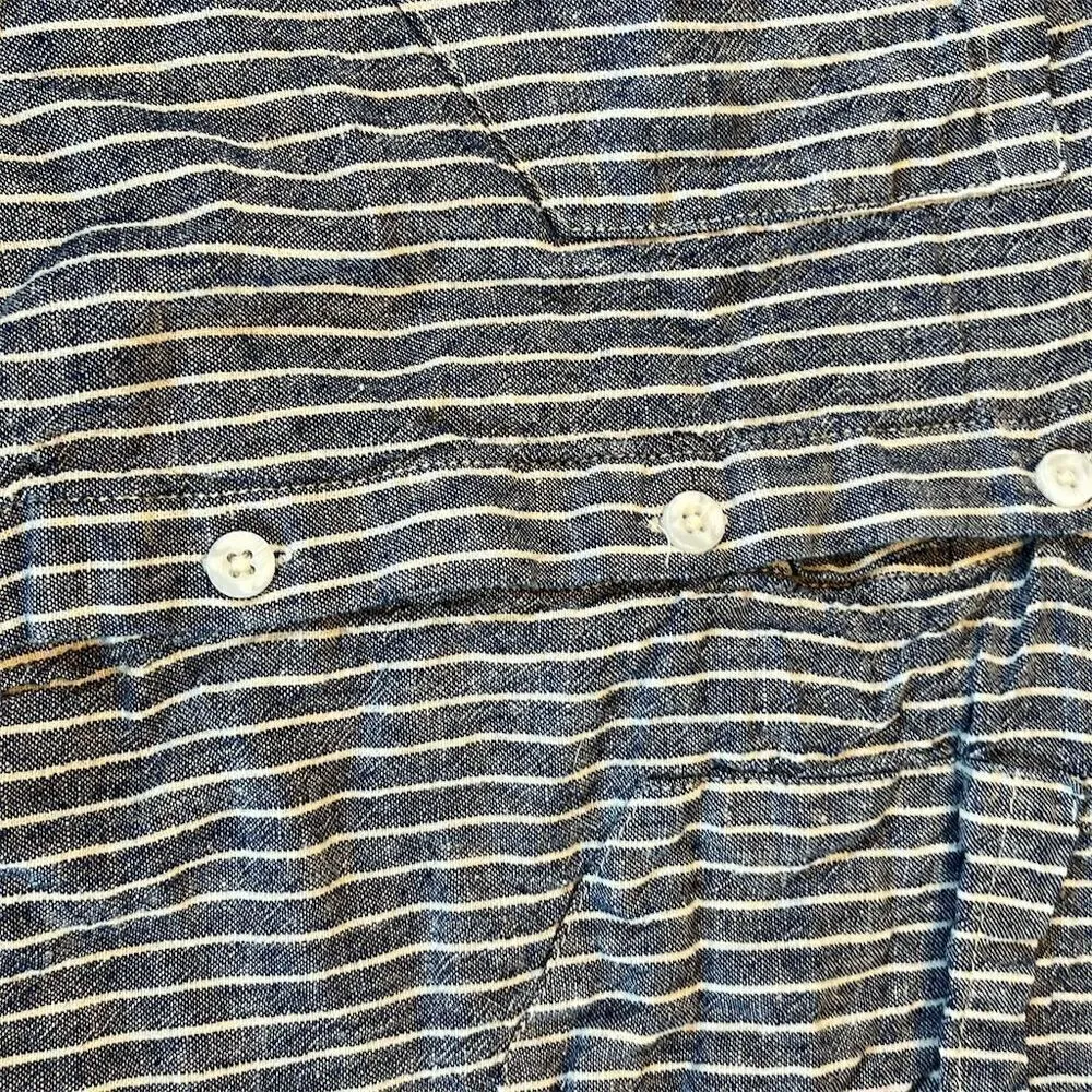 Altard State Striped Linen Blend Button Up Shirt Top Womens Size Small - Image 4