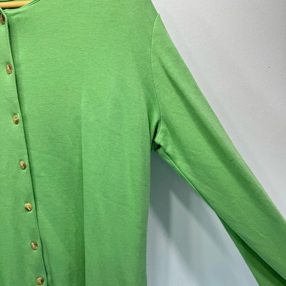 Mountain Lake 2 Piece Green 100% Cotton Knit Cardigan And Tank Set Size Large - Image 8