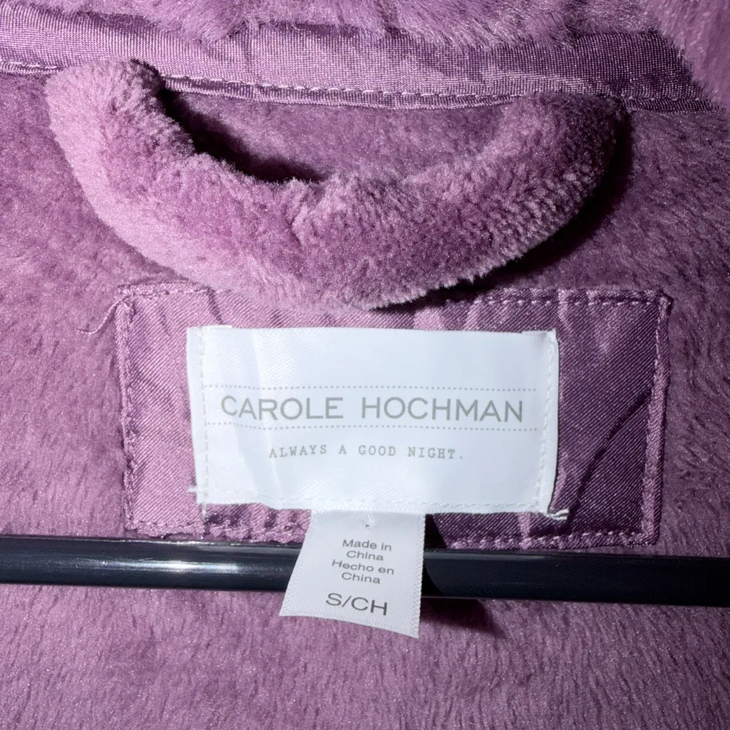 Midnight by Carole Hochman Lavender Plush Robe Purple Size undefined - Image 4