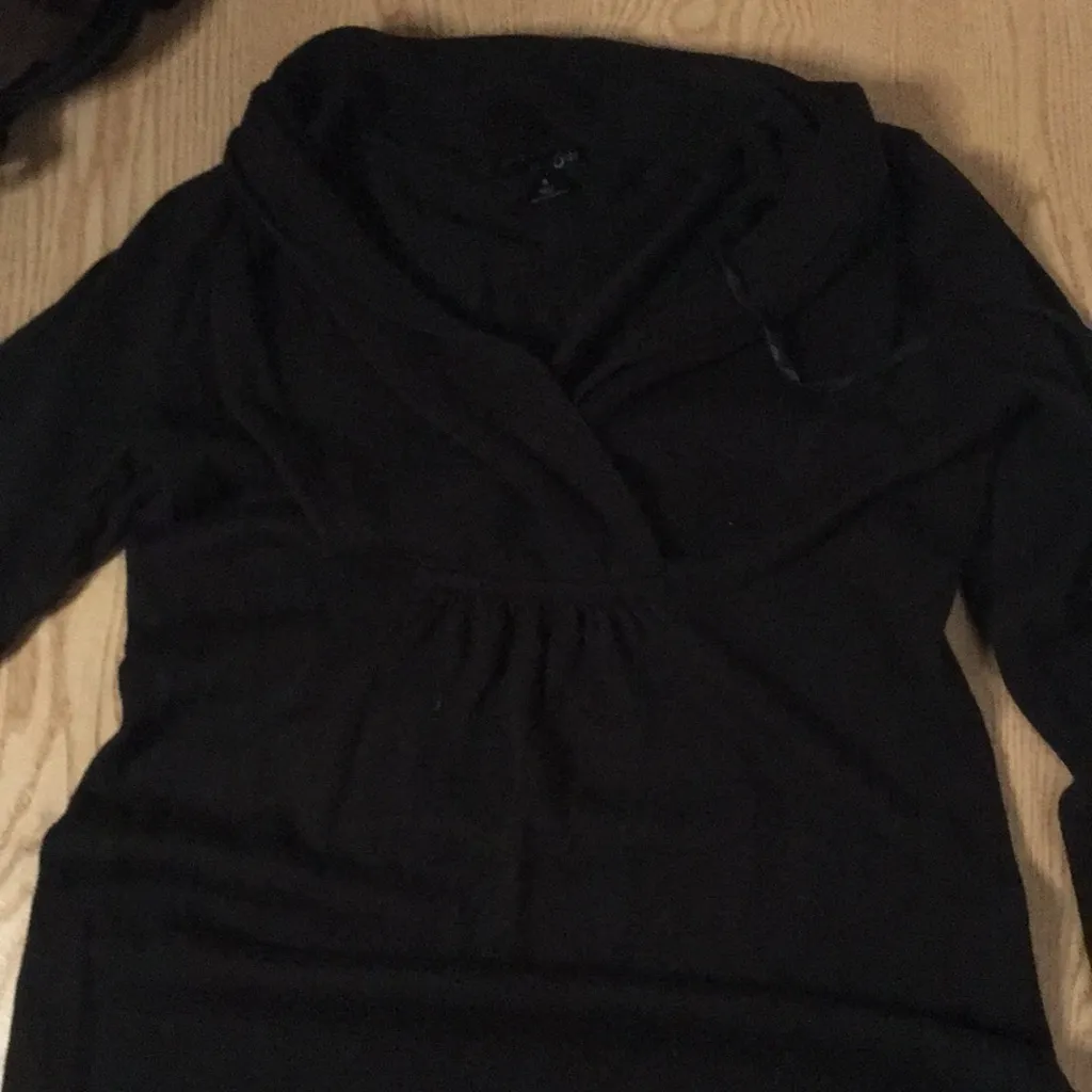 B74 Womens East 5th Sweater Dress Very Stretchy Soft Black Size Small - Image 2