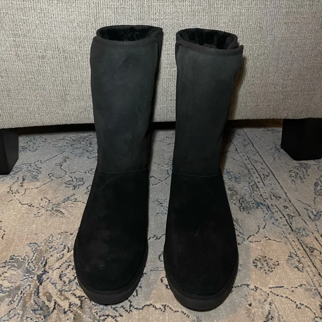 UGG Michelle Boots Shearling Mid Calf in Black - Image 4