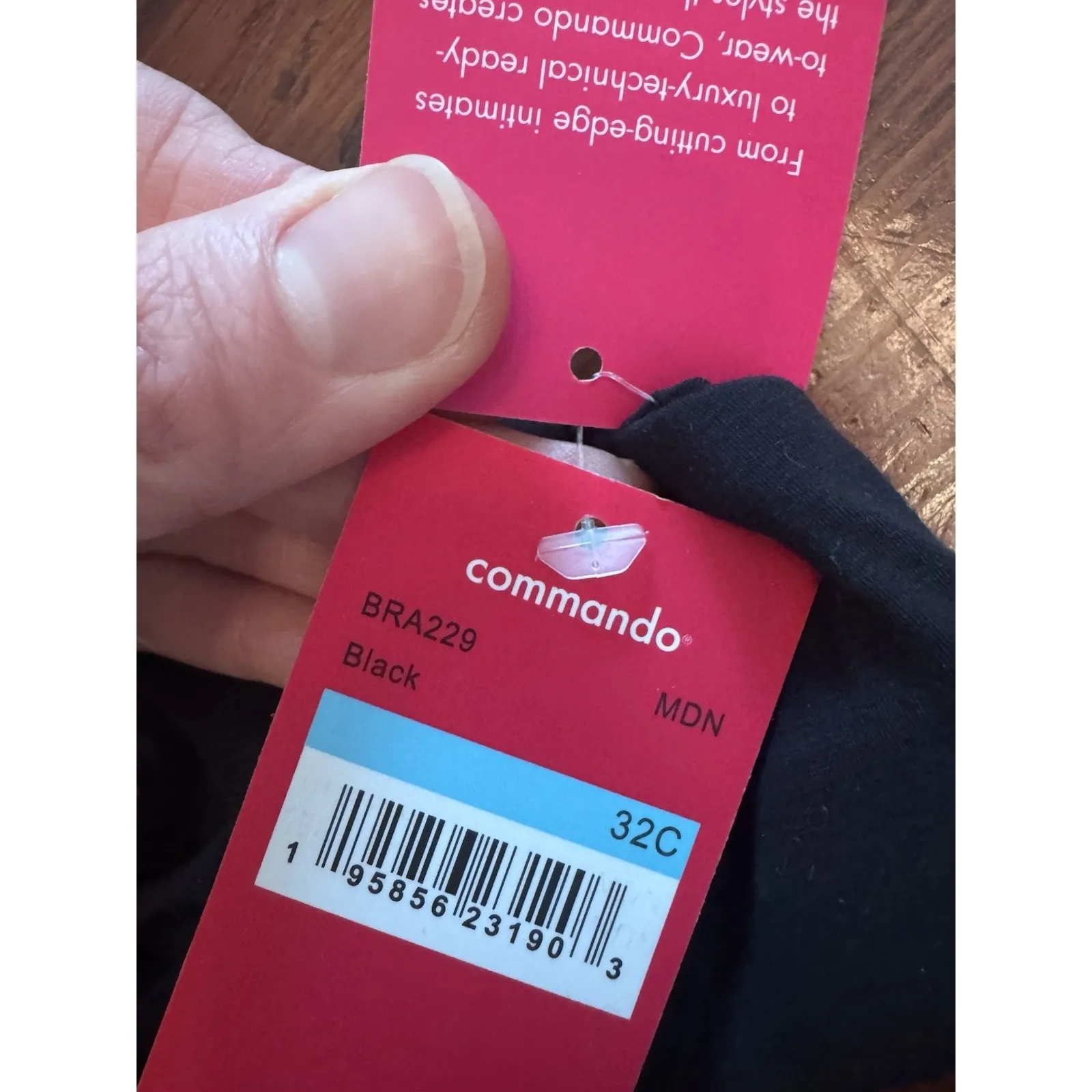 commando Women's Butter Better Than Nothing Underwire Bra Size 32C Black NWT $98 - Image 7