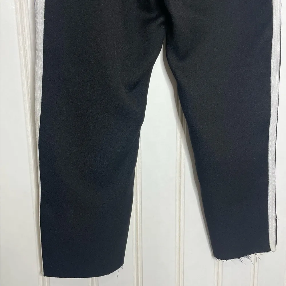 SIR The Label Tuxedo Stripe Pants Black White 463 Size 6 - Image 4