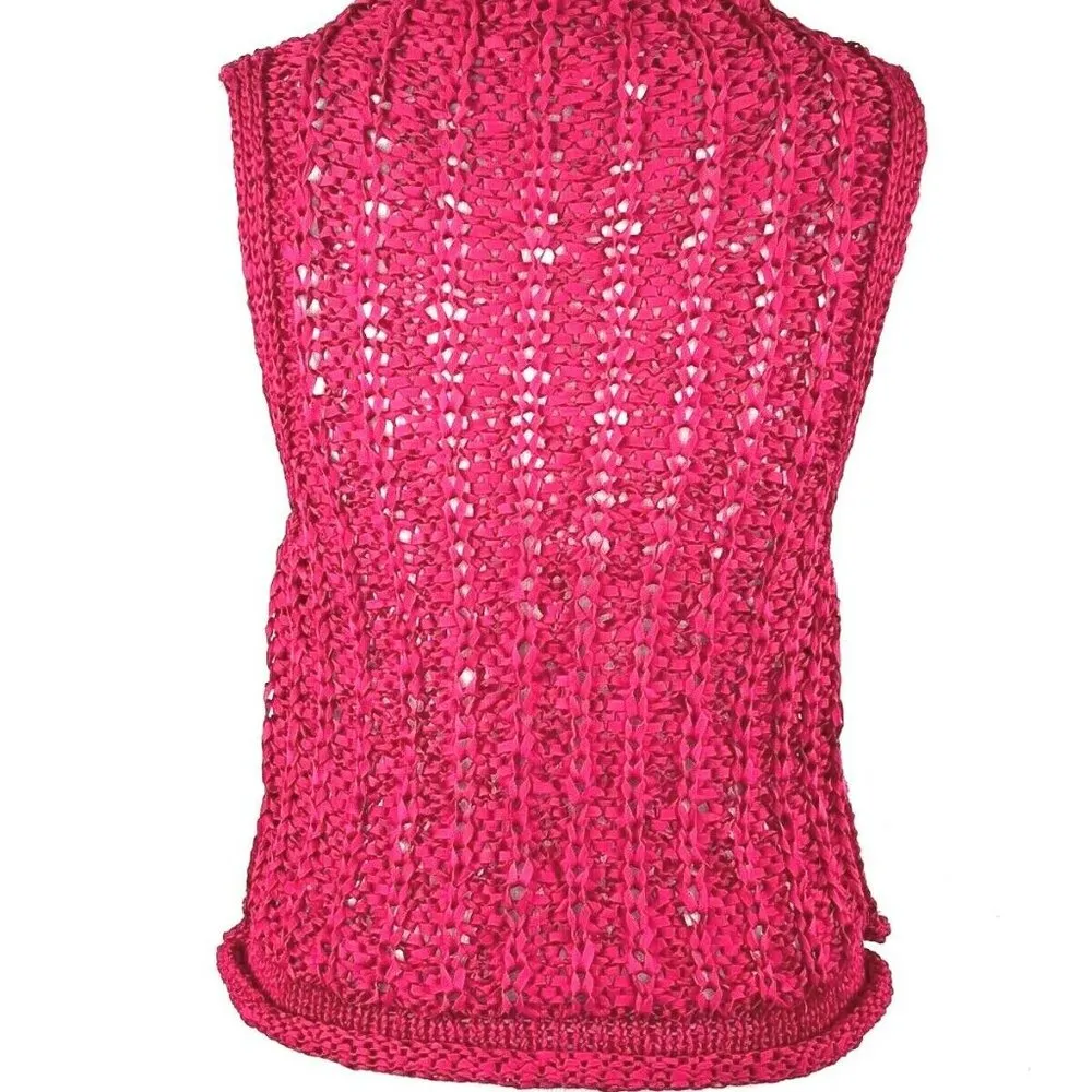 New Moth Anthropoligie Sleeveless Knit Sweater Pink Size XXS - Image 5