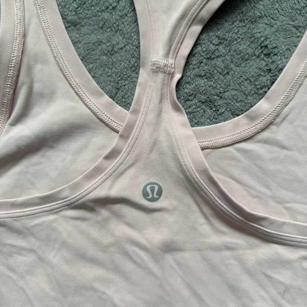 Lululemon Cool Tank Pink Mist Racerback Workout Training Running Lightweight - Image 5