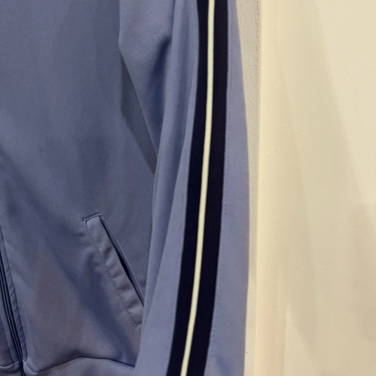 Vintage Wilson Women’s Track Tennis Purple Jacket Zip Up Size Medium Tall - Image 3