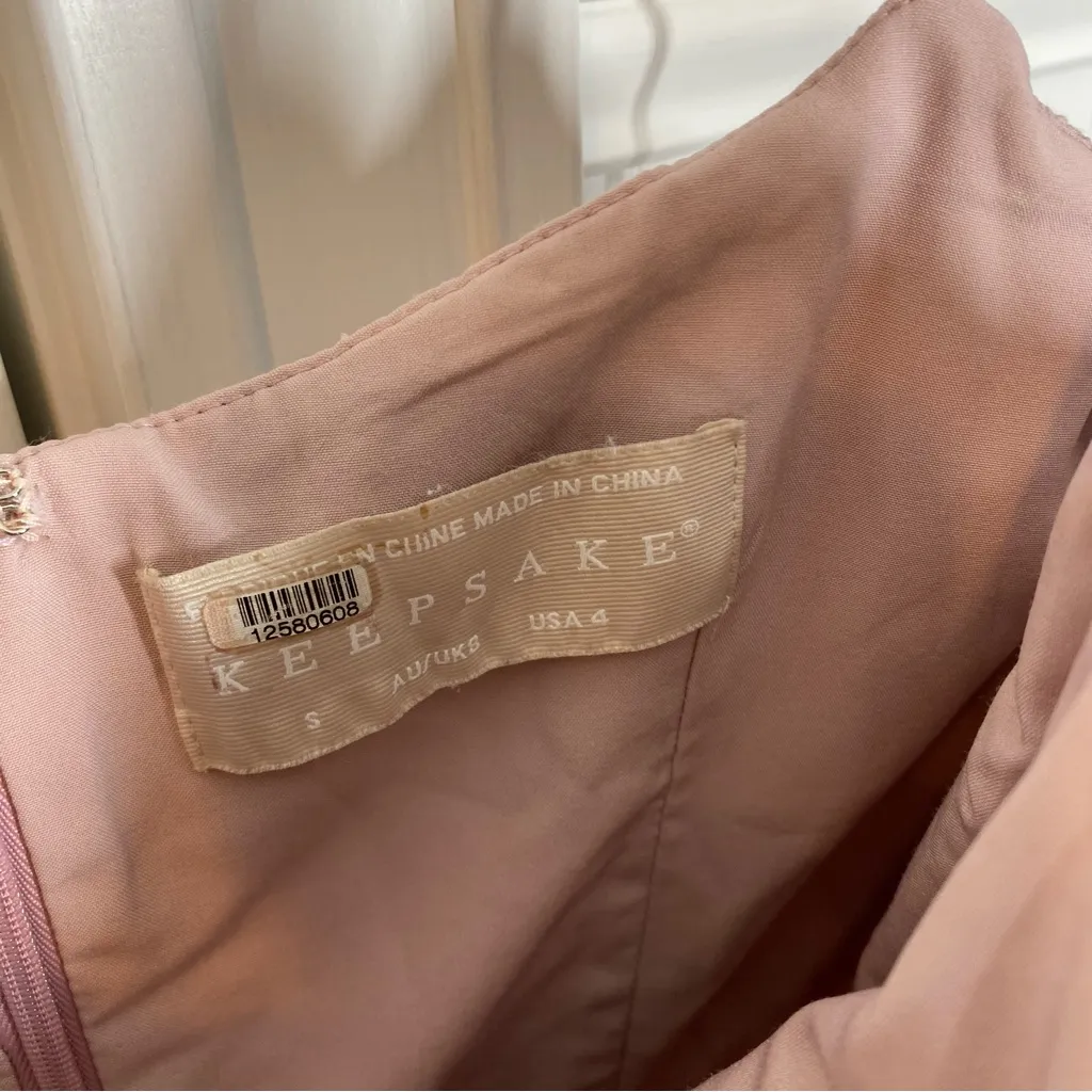 Keepsake sense lace midi dress with corset detail size 4 bridal wedding ballet‎ Pink - Image 5