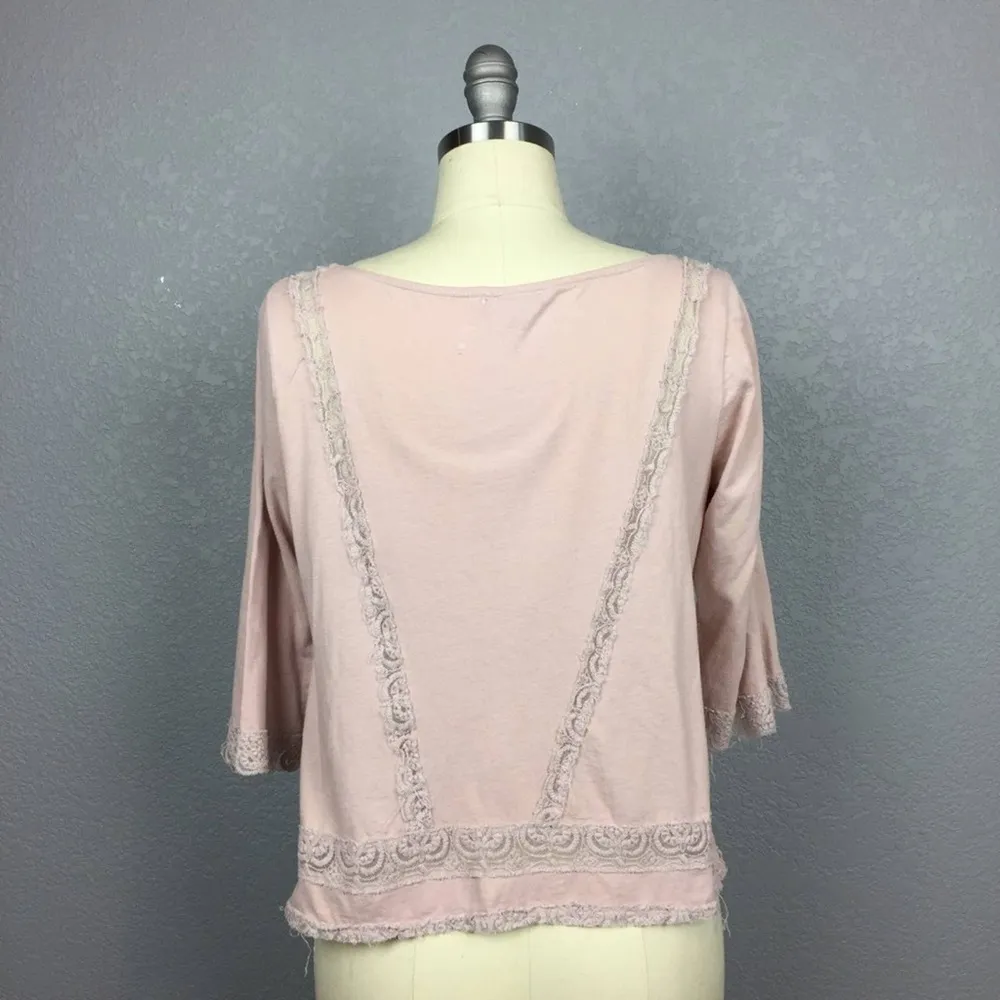 •One September• Lace Lilac Crop Top Pink Size undefined - Image 4
