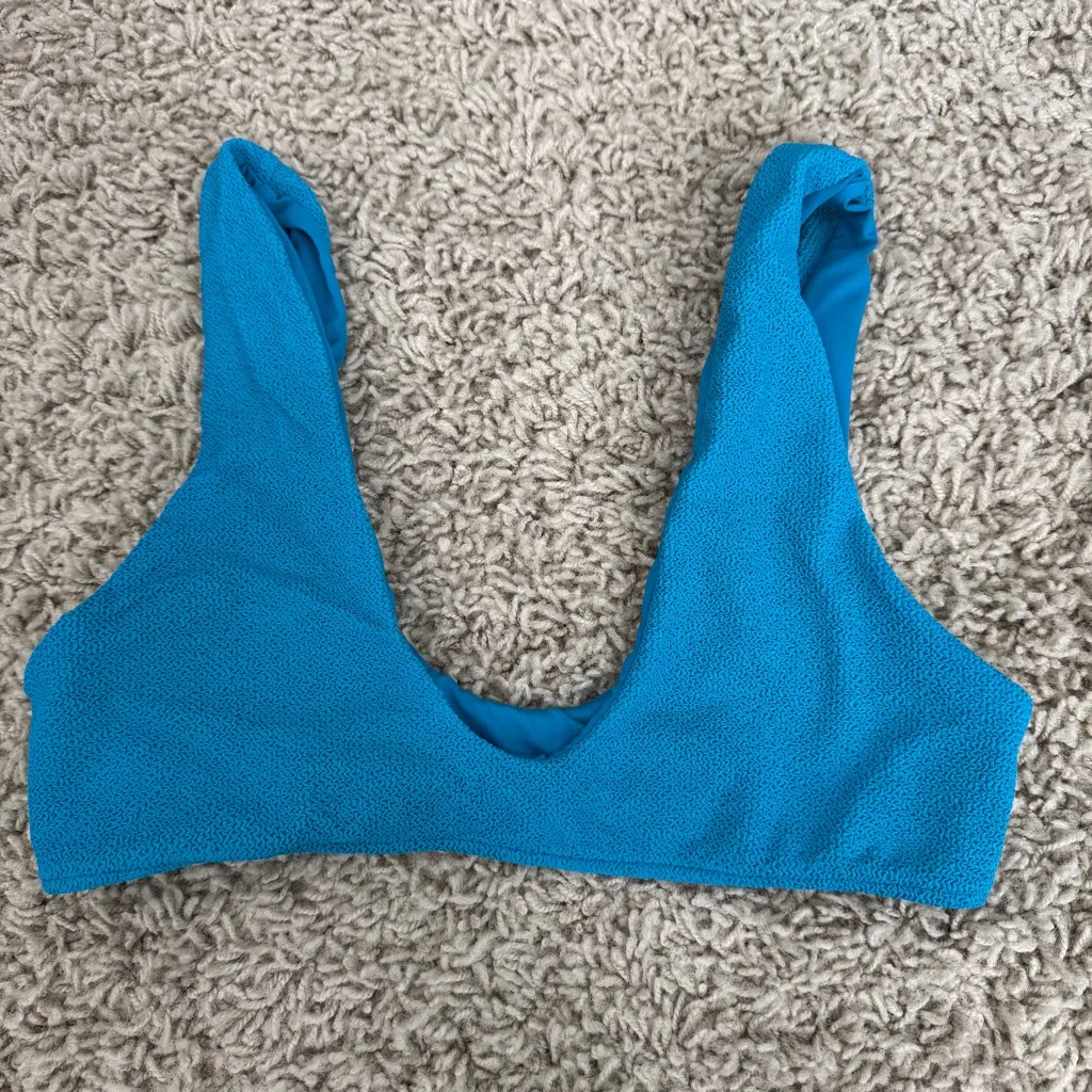 JMP The Label Textured Bikini Blue Small Medium - Image 5