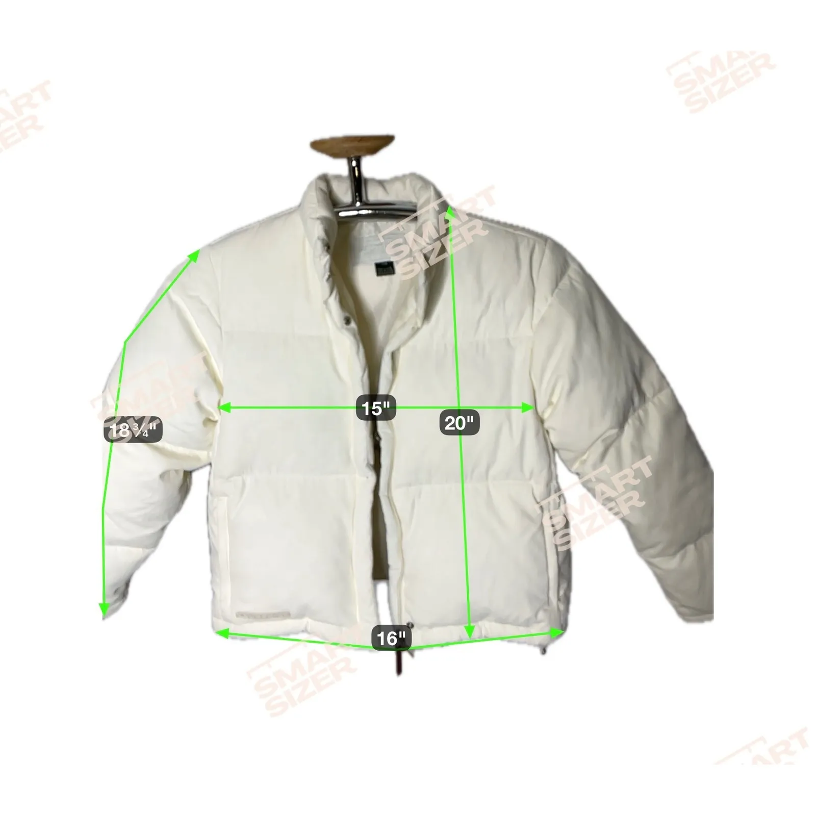 Lauren Ralph Lauren Puffer Jacket Women's P/M Cream Minimalist Quiet Luxury - Image 4
