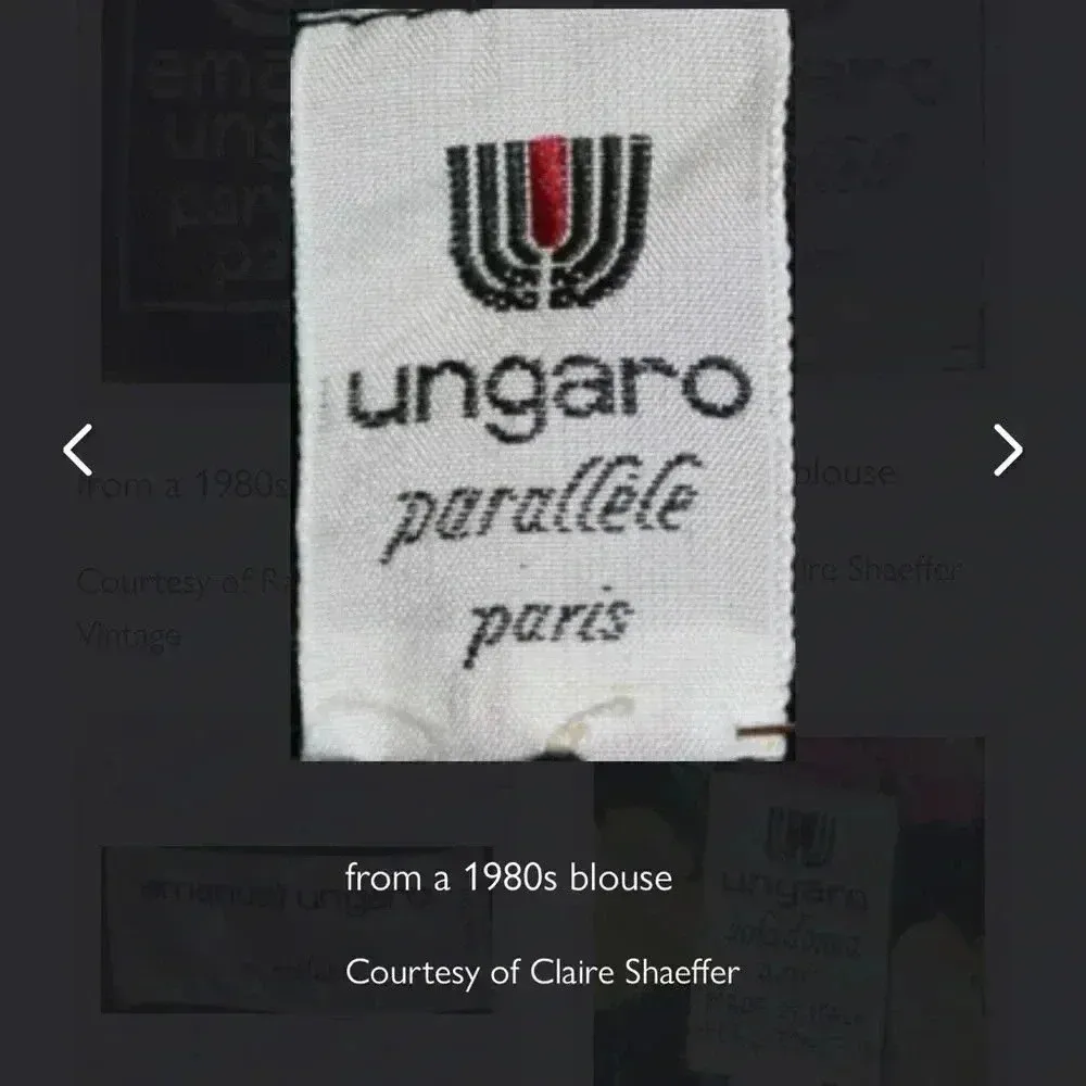 Vintage‎ Ungaro Parallele Paris silk Dress Yellow Size 12 - Image 3