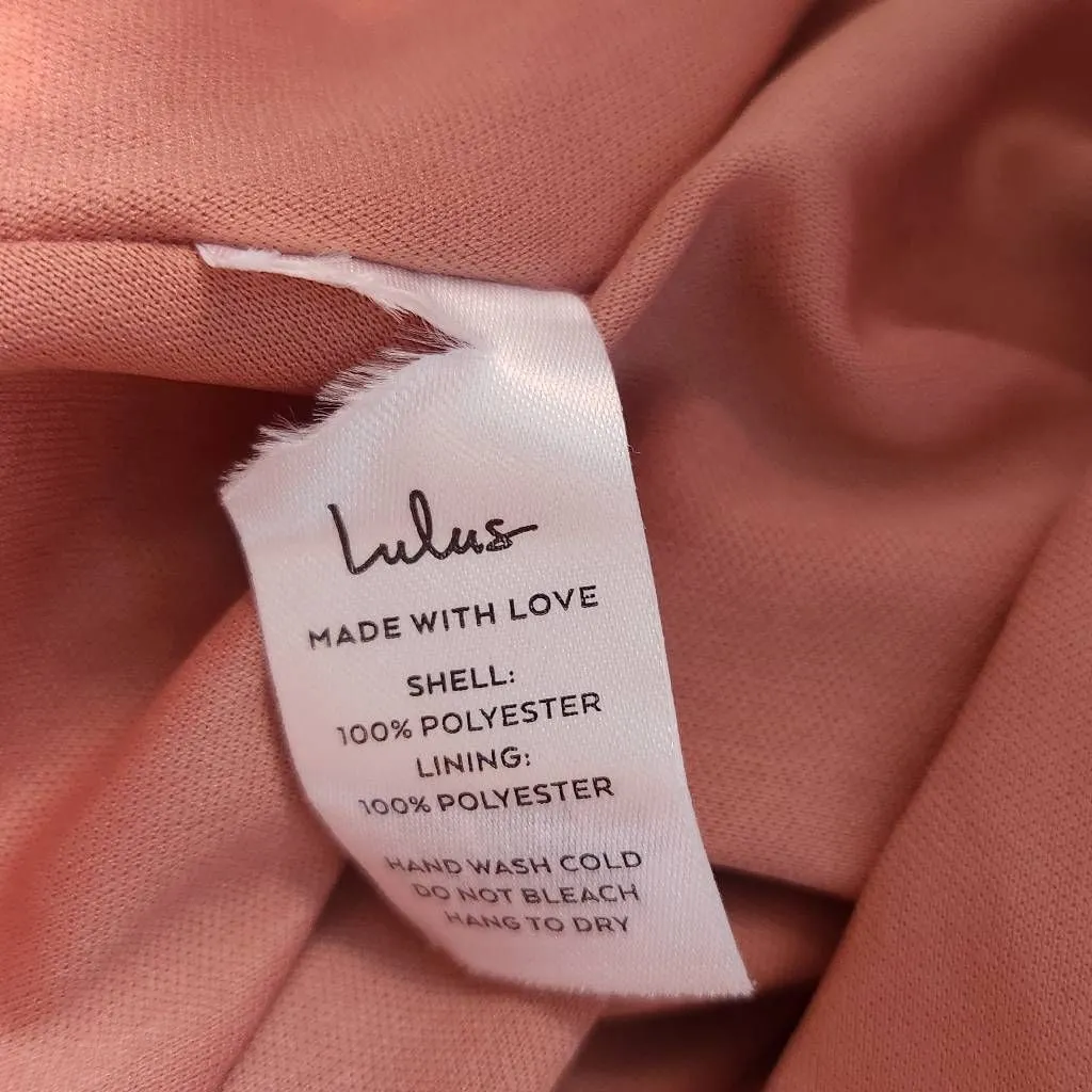 Lulus Rose Burnout Maxi Dress NWOT Size XS Pink Strapless Prom Dress - Image 8