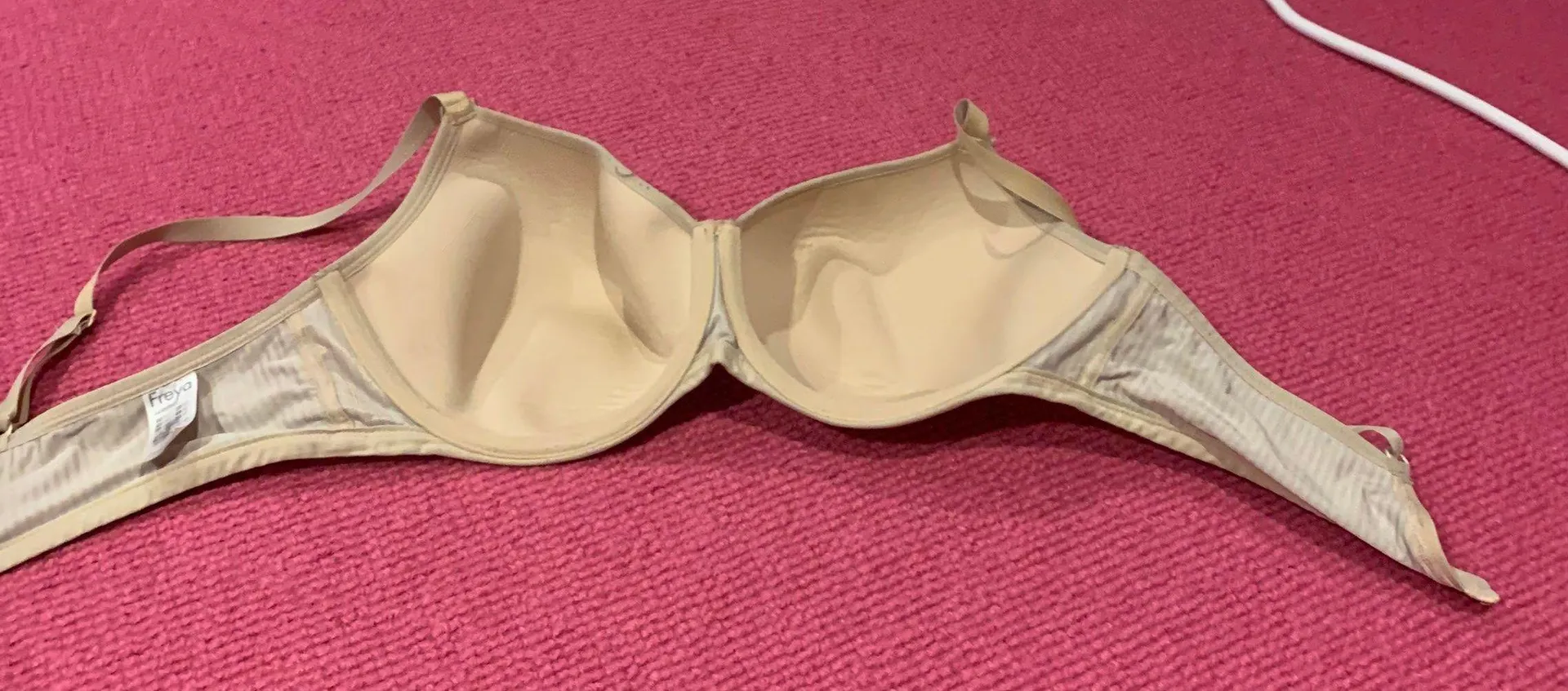 Underwire Balconette Bra Tan Size 34 plus - Image 5