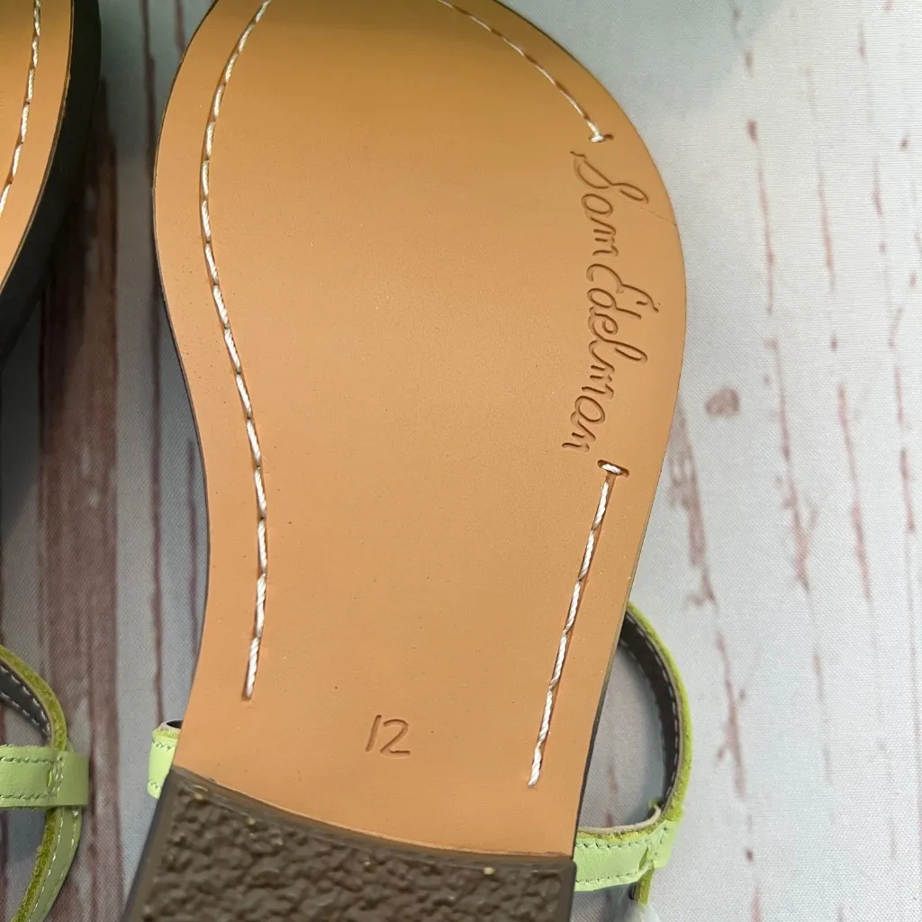 NIB - Sam Edelman - Girls Lime Green Gigi Mini Sandals - Size 12 - Image 6