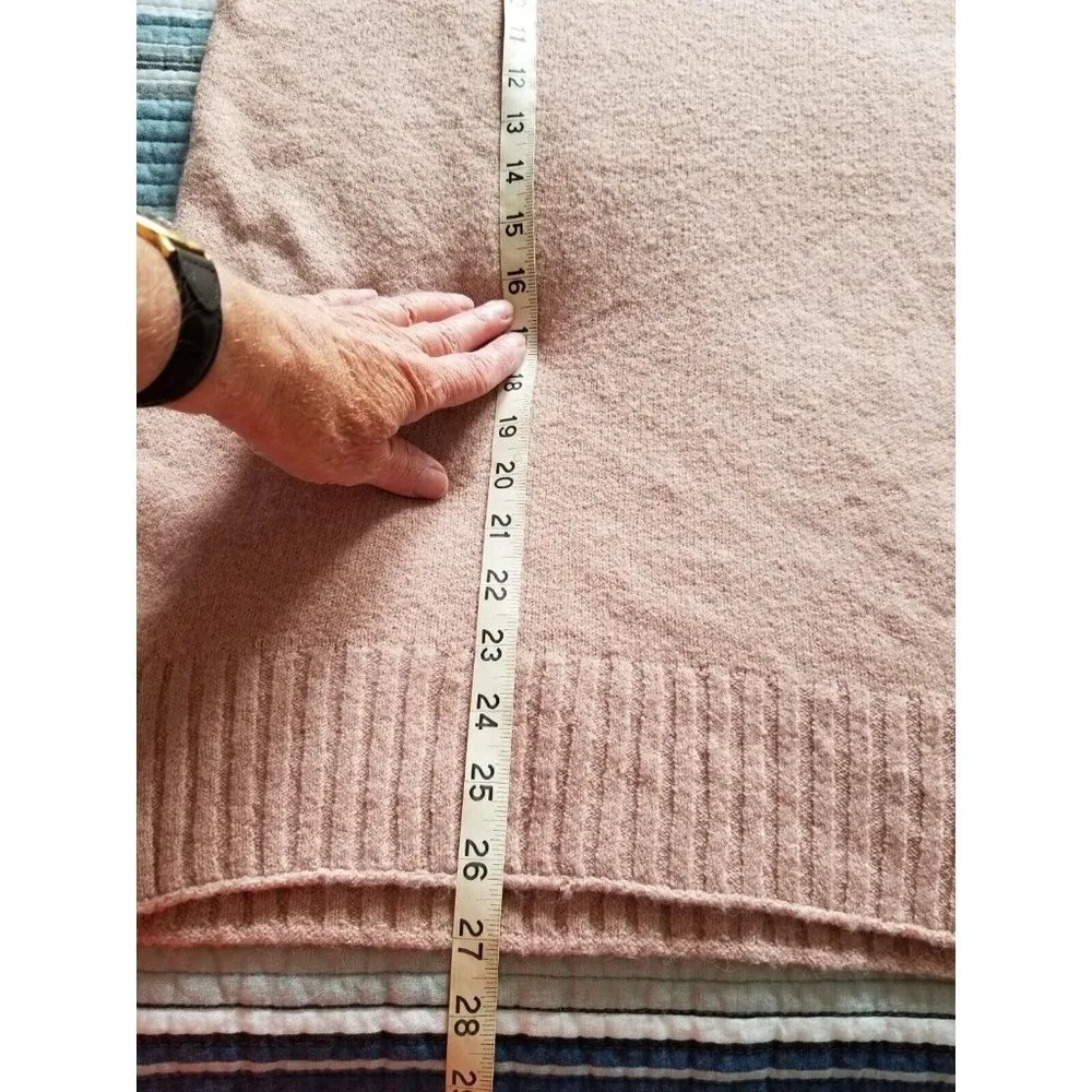 BP Womens Sweater Cowl Neck Knit Soft Pullover Oversized Pink Adobe Size Small - Image 11