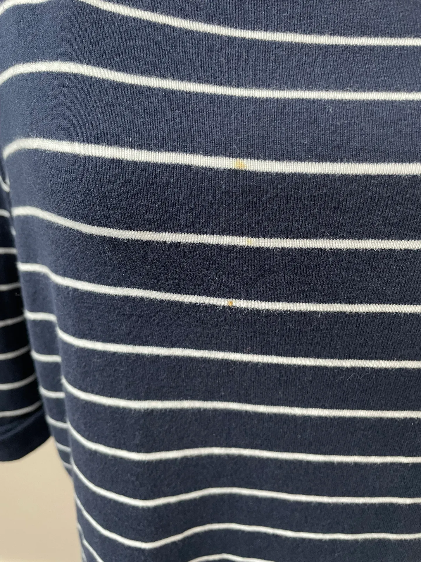 Anne Klein Stripe Navy Blouse - Image 3