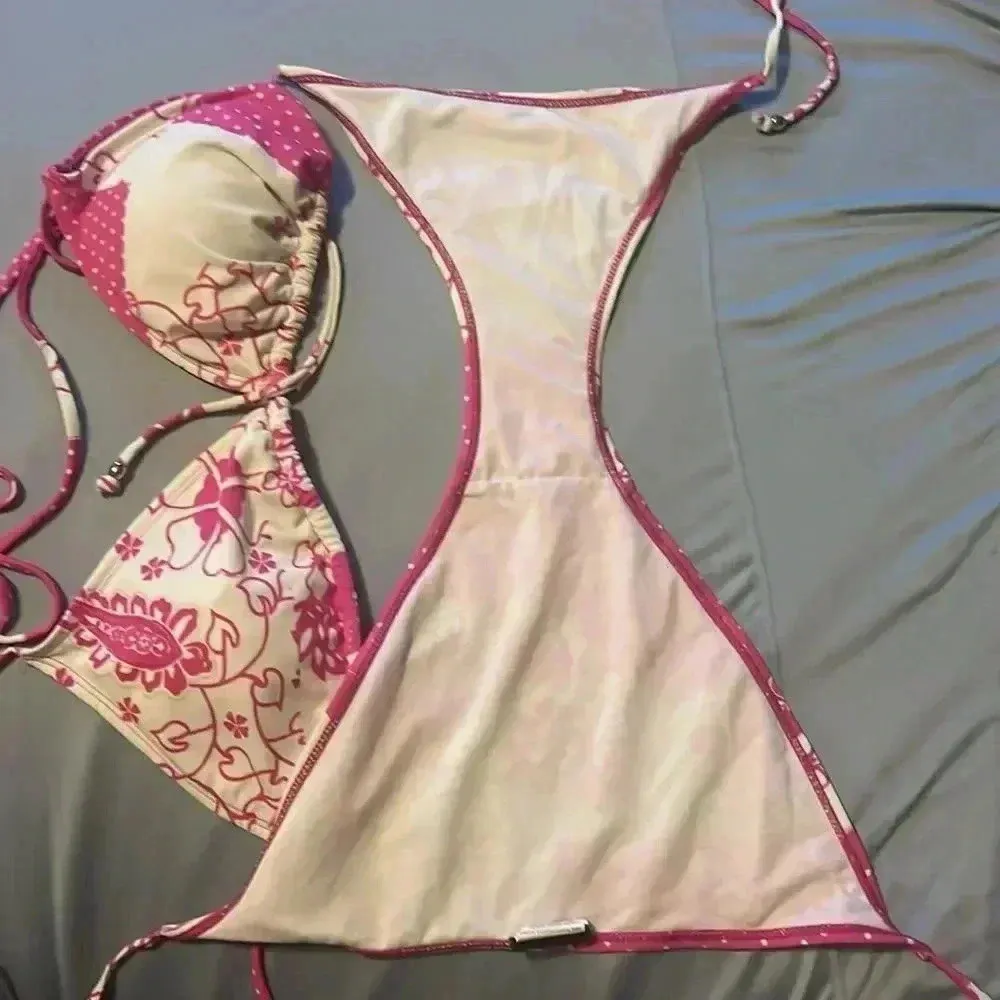 💛White and hot pink flower two - Image 9