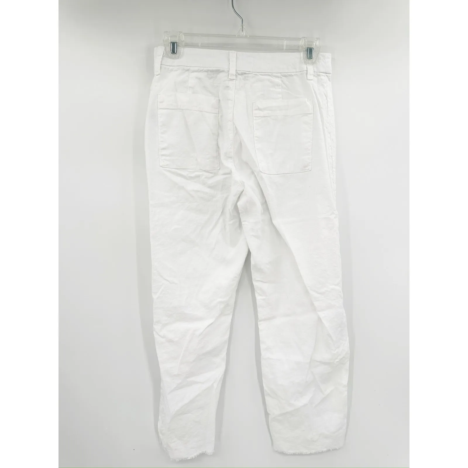 Frank & Eileen Kinsale Vintage White High Rise Wide Leg Linen Blend Pants Size 0 - Image 5