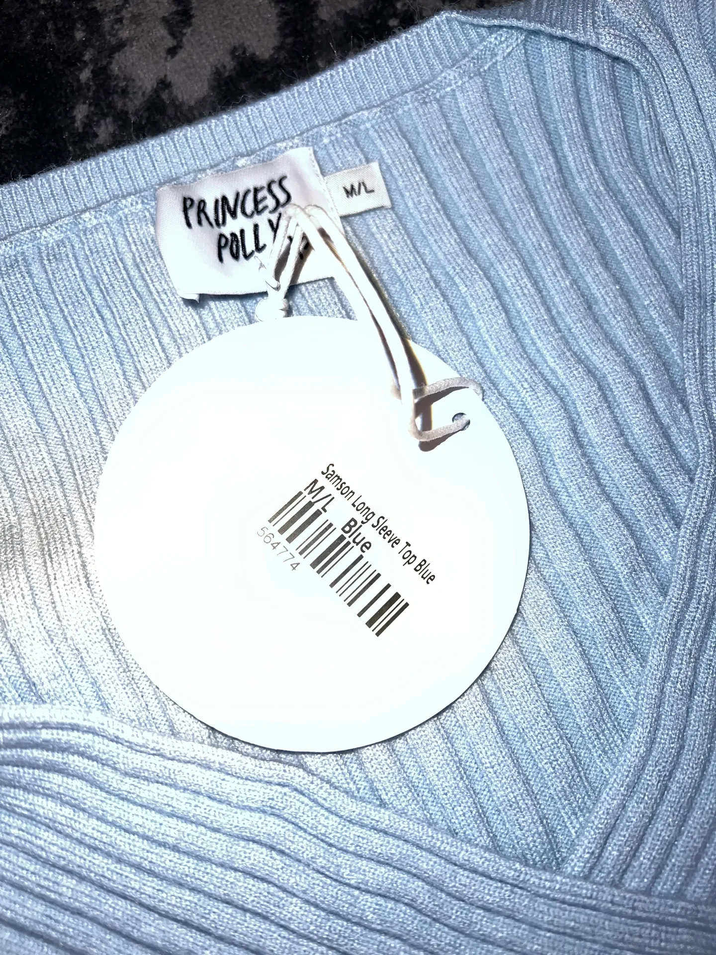 Samson Long Sleeve Top in Blue - Image 9