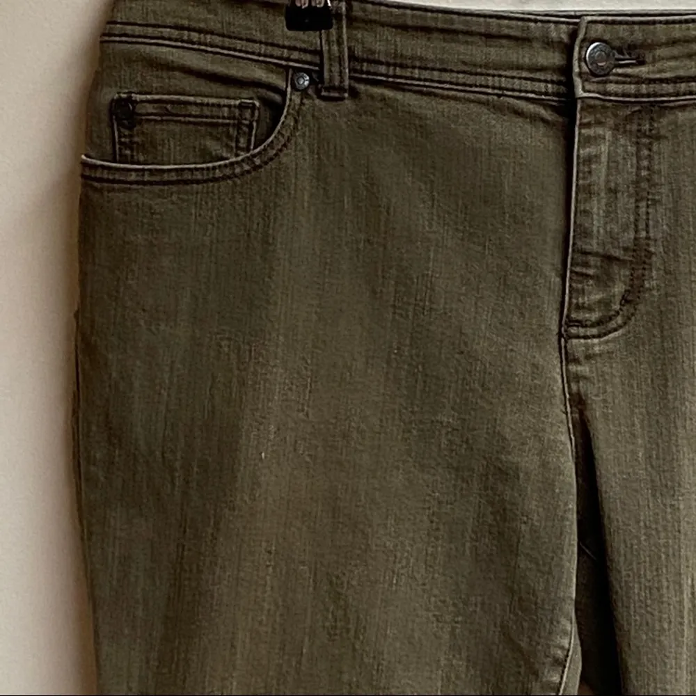 Chico's  Brown Five Pocket Straight Leg Jeans - Image 4