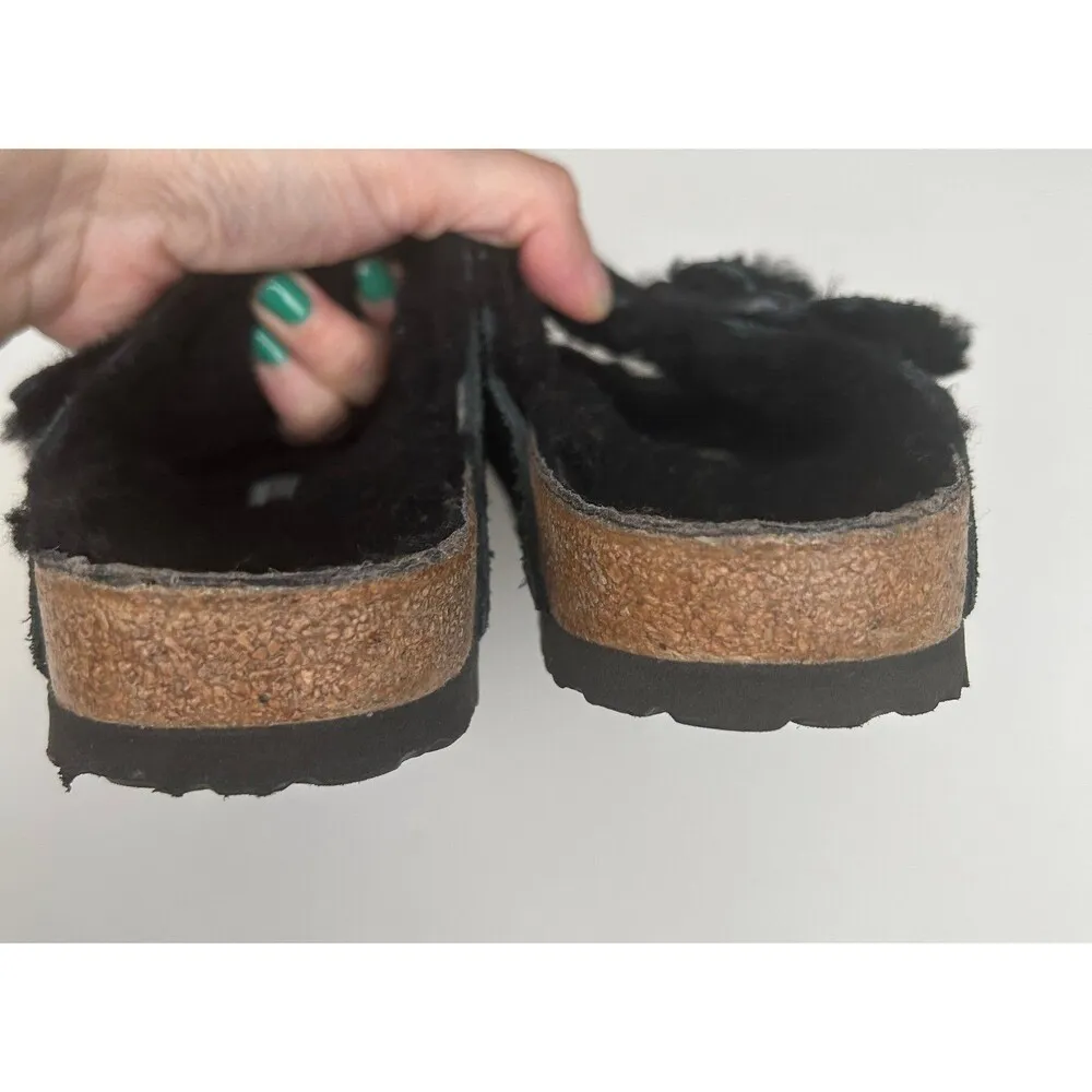 Birkenstock Arizona Shearling Sandals size 36.5 - Image 4