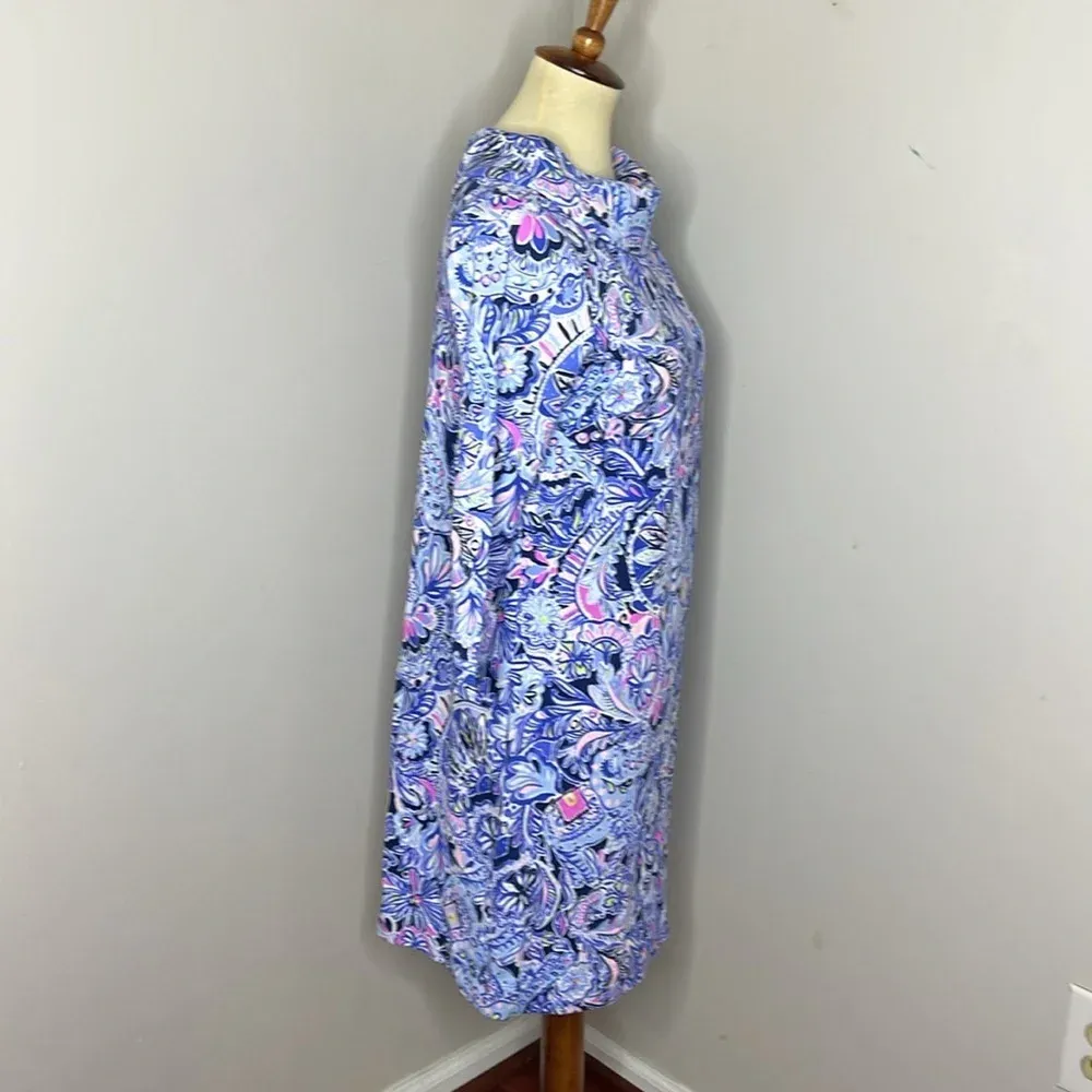 Lilly Pulitzer Namastay In The Jungle SARALYN‎ KNIT DRESS Iris Blue - Image 5