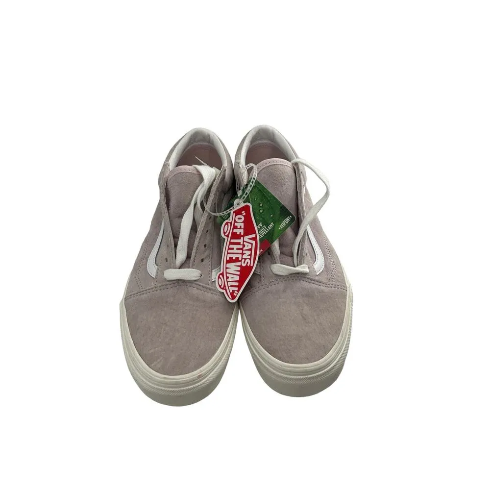 Vans Sneakers Womens 10.5 Old Skool Shoes Lilac Pig Suede HEIQ Eco Dry Low - Image 3