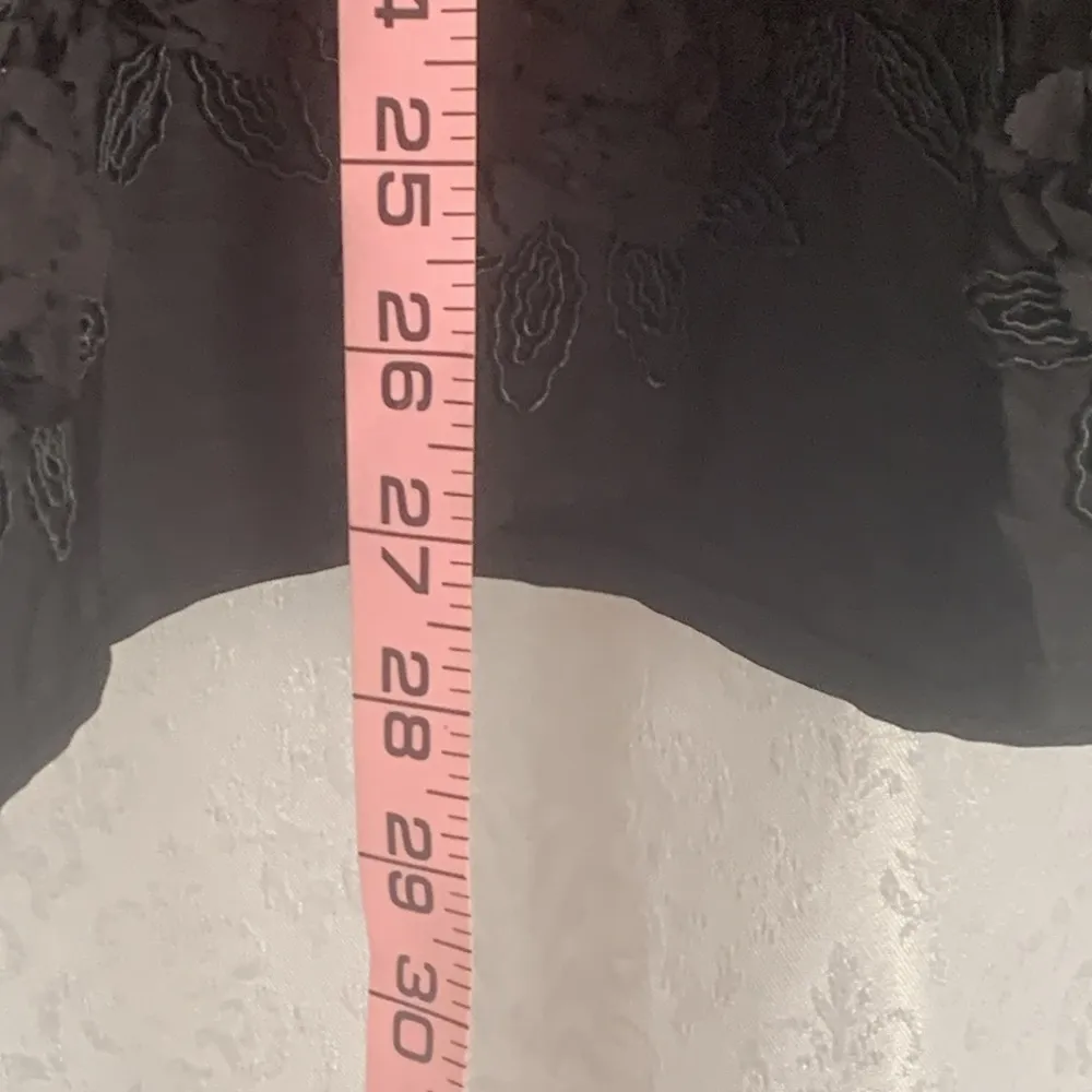 ST. VERMEER Black Embossed “Silky” Skirt size: S - Image 8