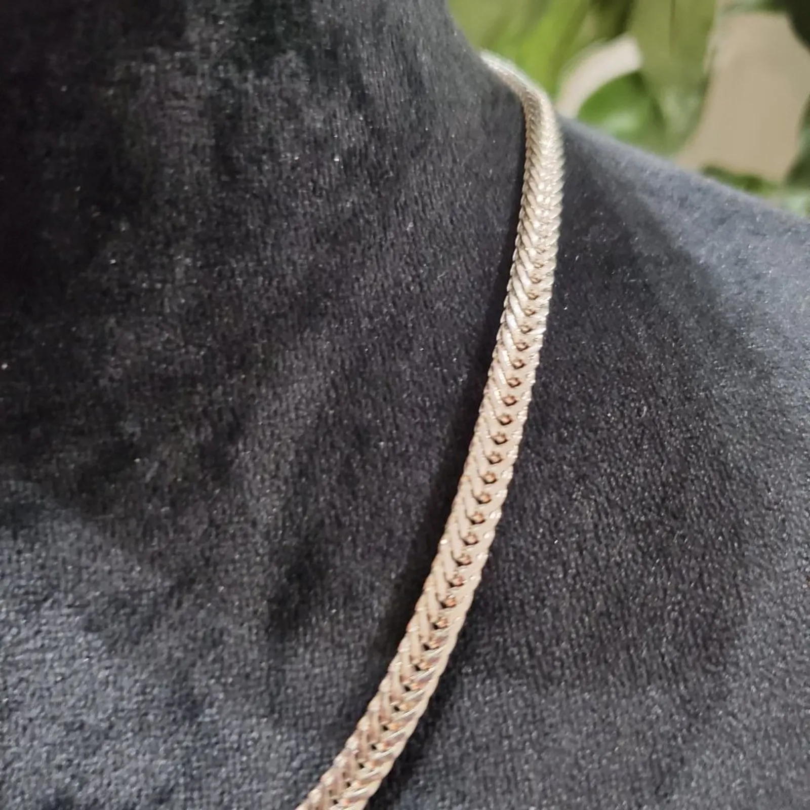 Women's Silver Cuban link Chain Fashion Jewelry Necklace - Image 3