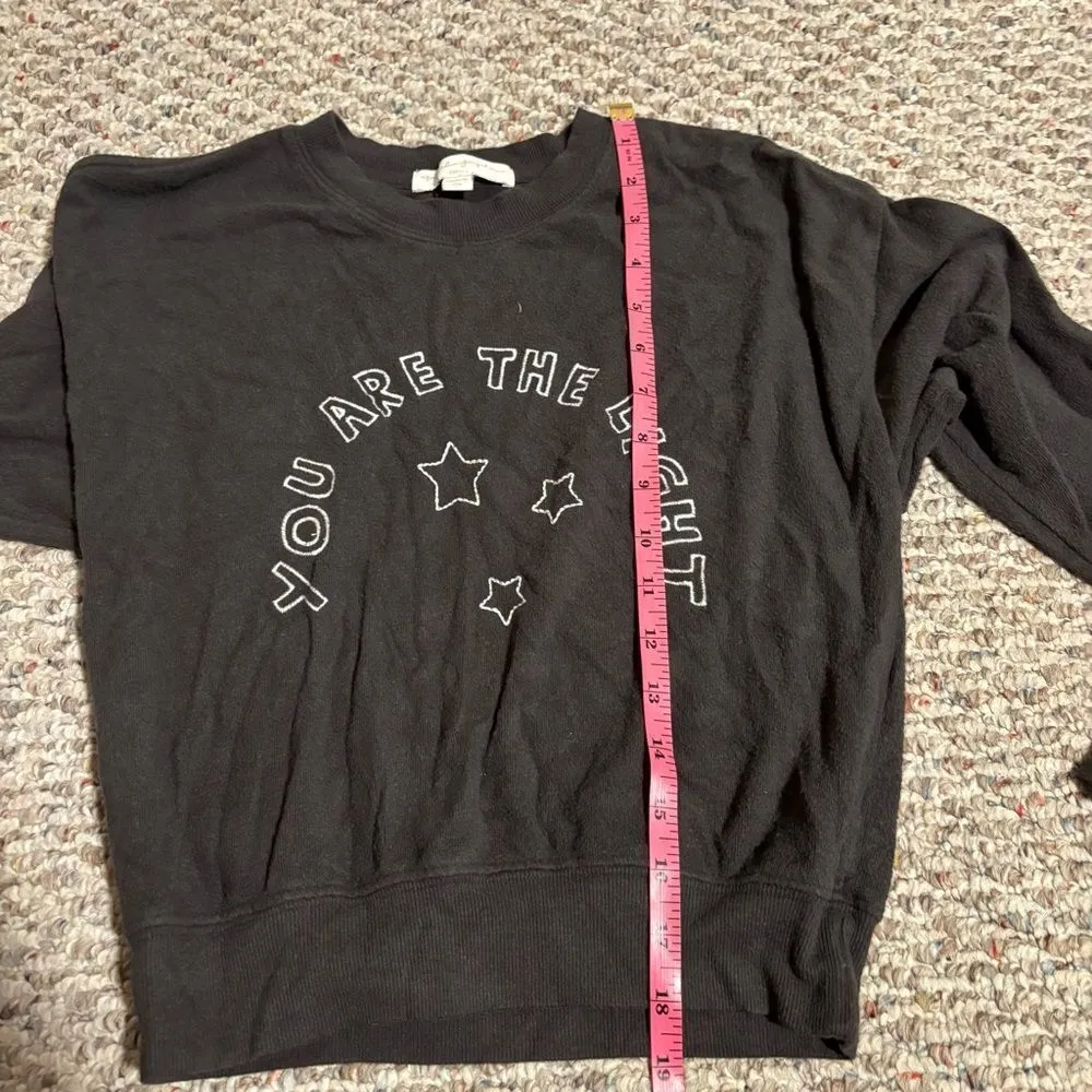 Spiritual Gangster Dark Gray The Light Malibu Crew Neck Sweater- Size XS - Image 9