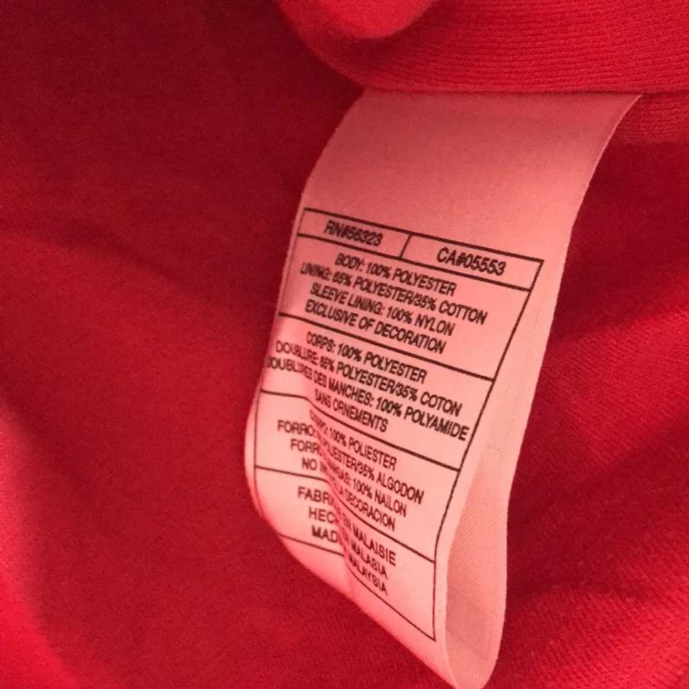 Nike Active Jacket Women's M Red Full Zip Vintage 90's Swoosh Logo - Image 6