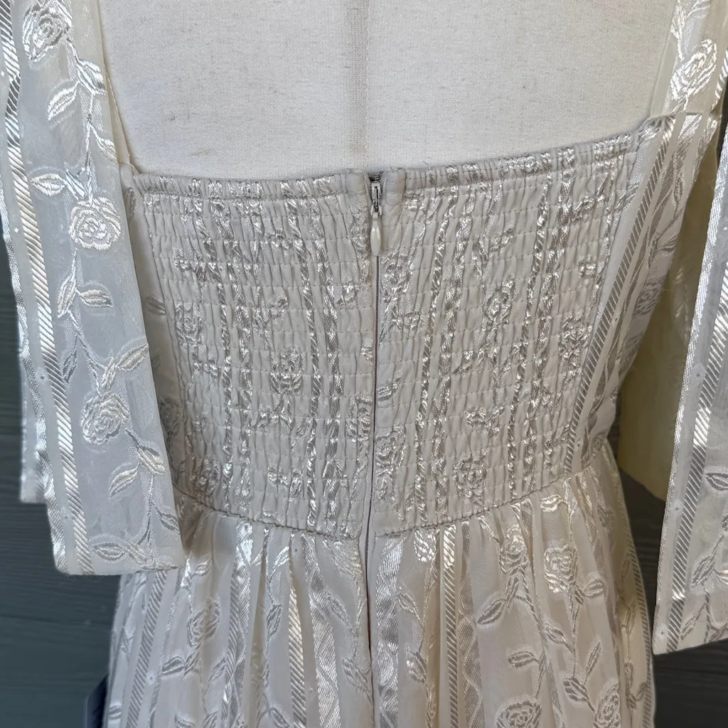 Lulus “Andrea” Jacquard Maxi Cocktail Dress - Image 10