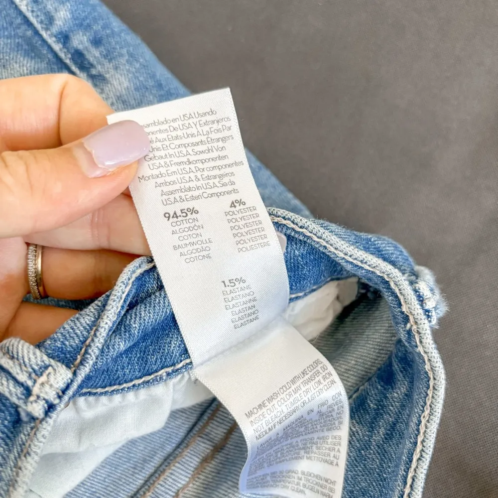 Mother Mid Rise Dazzler Ankle Fray Jeans Dropping In Size 26 - Image 9