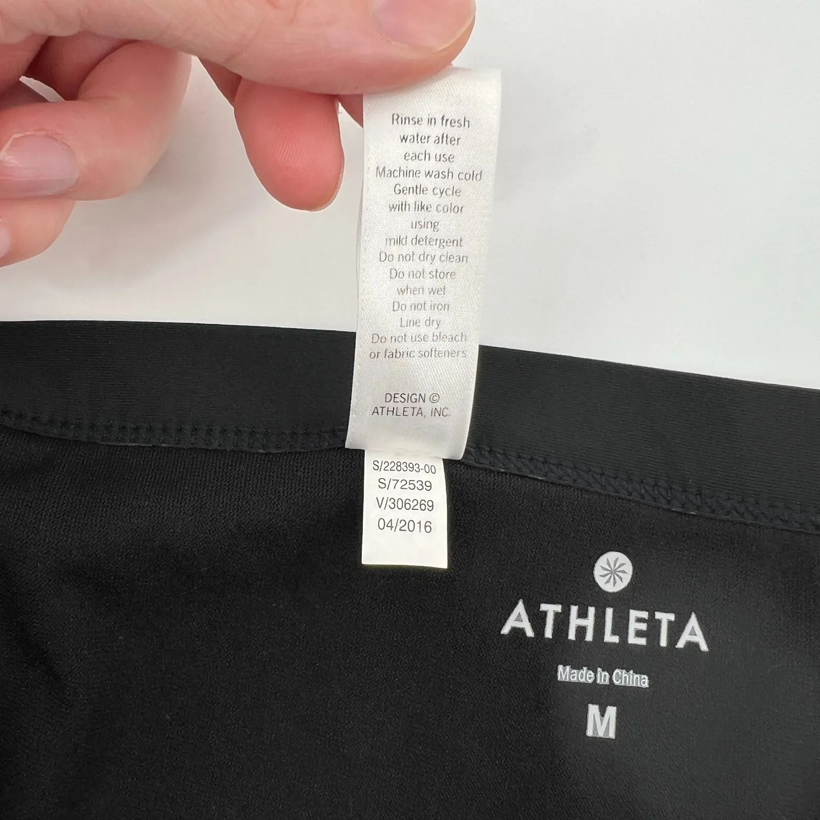 Athleta Women M Veracruz Stripe Bikini Bottom Black White‎ Tan Swim Summer Pool - Image 5