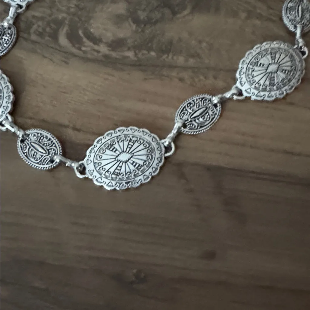 Antique Silver Chain Belt - Image 2