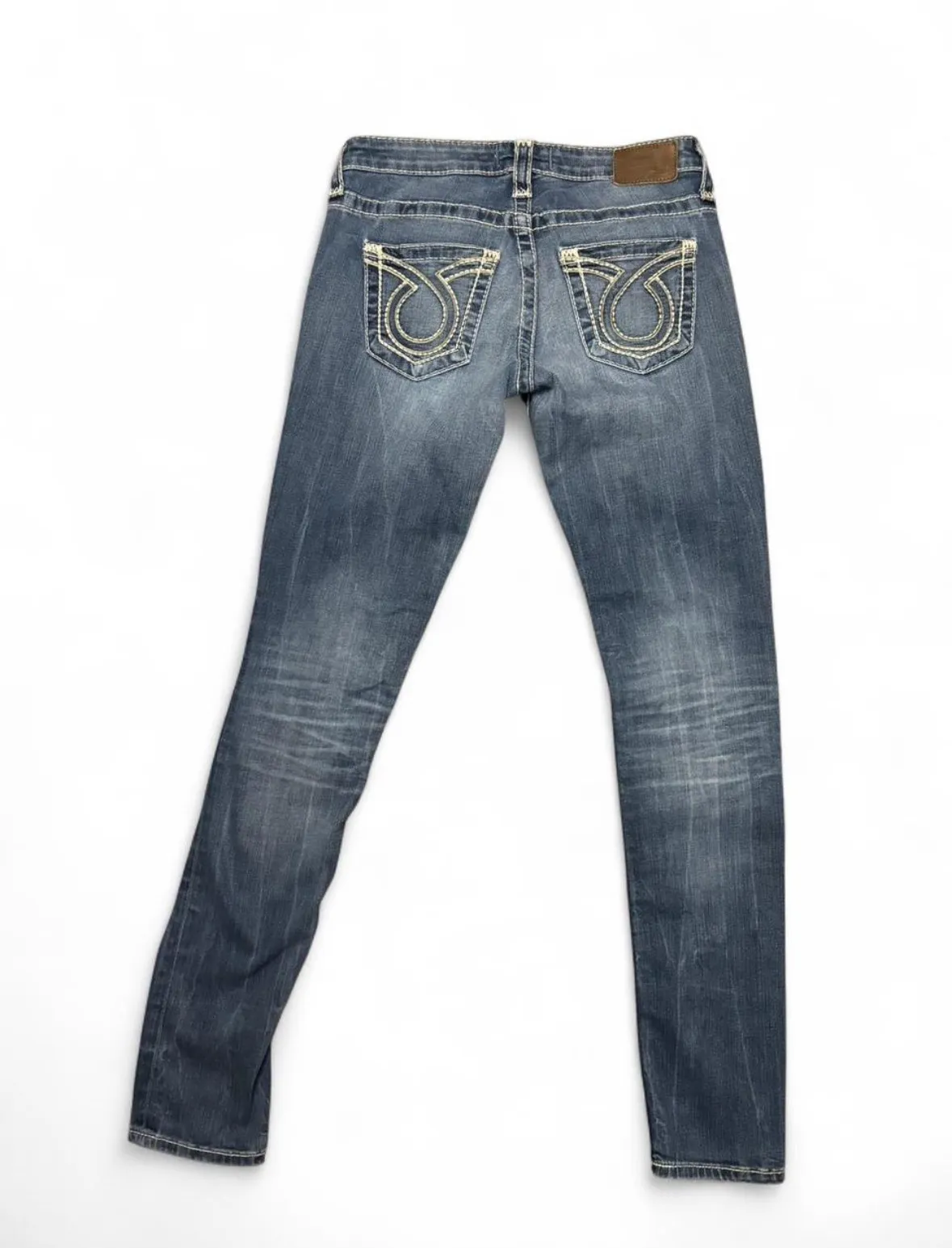 Big Star Maddie Boot Jeans Womens 26R Mid Rise Bootcut Blue Stretch Denim 26R Size 26 - Image 2