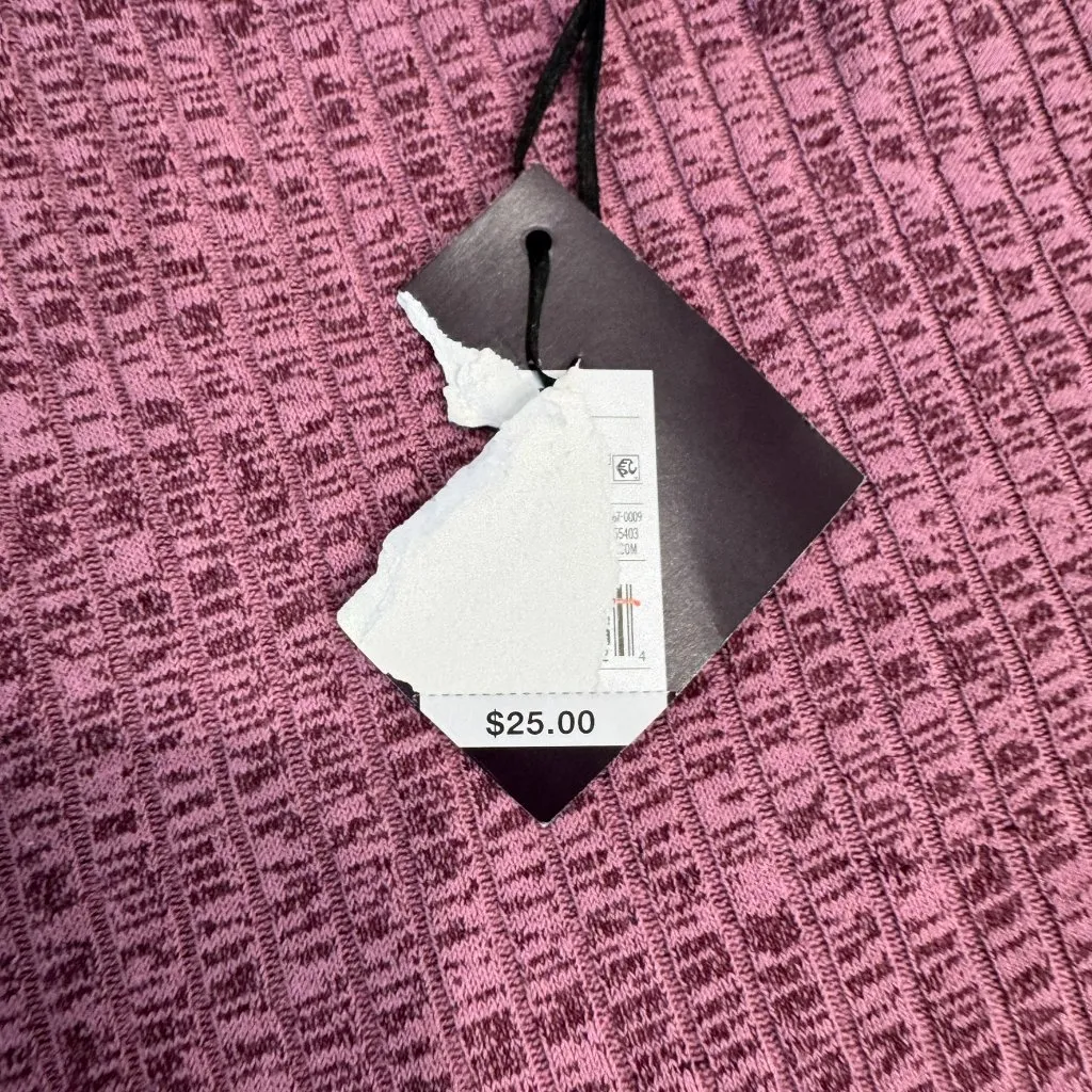 Ava & Viv NWT Pink Ribbed Short Sleeve Lounge Set Women's I16 - Image 4